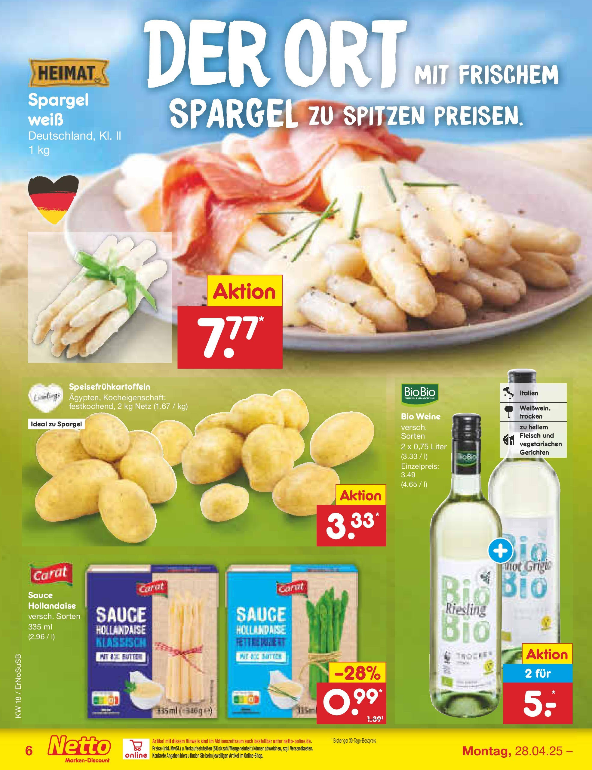Netto Marken-Discount - Netto: Wochenangebote (ab 27.04.2025) » Angebote | Seite: 6 | Produkte: Spargel, Fleisch Netto Marken-Discount - Netto: Wochenangebote (ab 27.04.2025) » Angebote | Seite: 6 | Produkte: Spargel, Fleisch