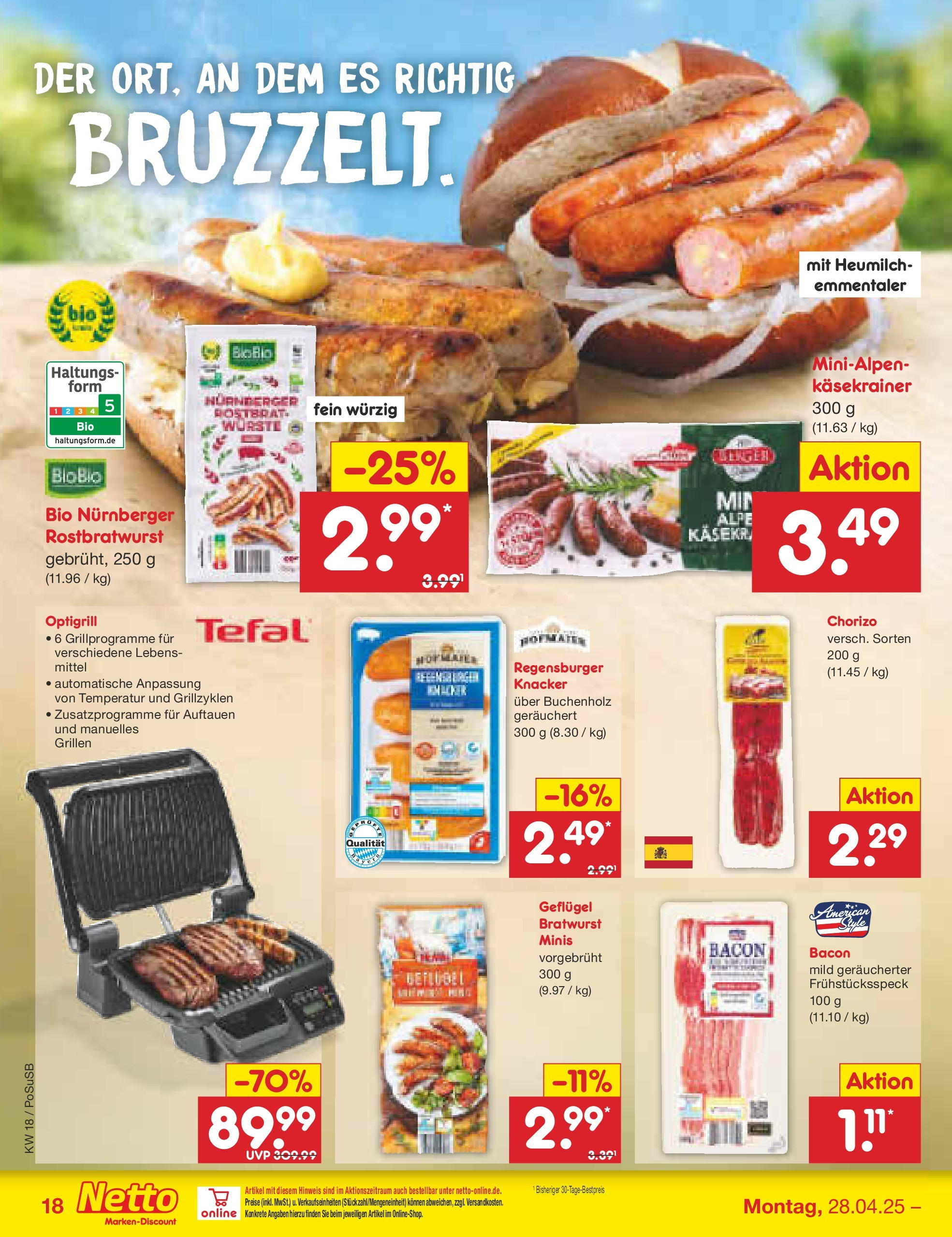 Netto Marken-Discount - Netto: Wochenangebote (ab 27.04.2025) » Angebote | Seite: 18 | Produkte: Grill, Bratwurst, Käsekrainer Netto Marken-Discount - Netto: Wochenangebote (ab 27.04.2025) » Angebote | Seite: 18 | Produkte: Grill, Bratwurst, Käsekrainer