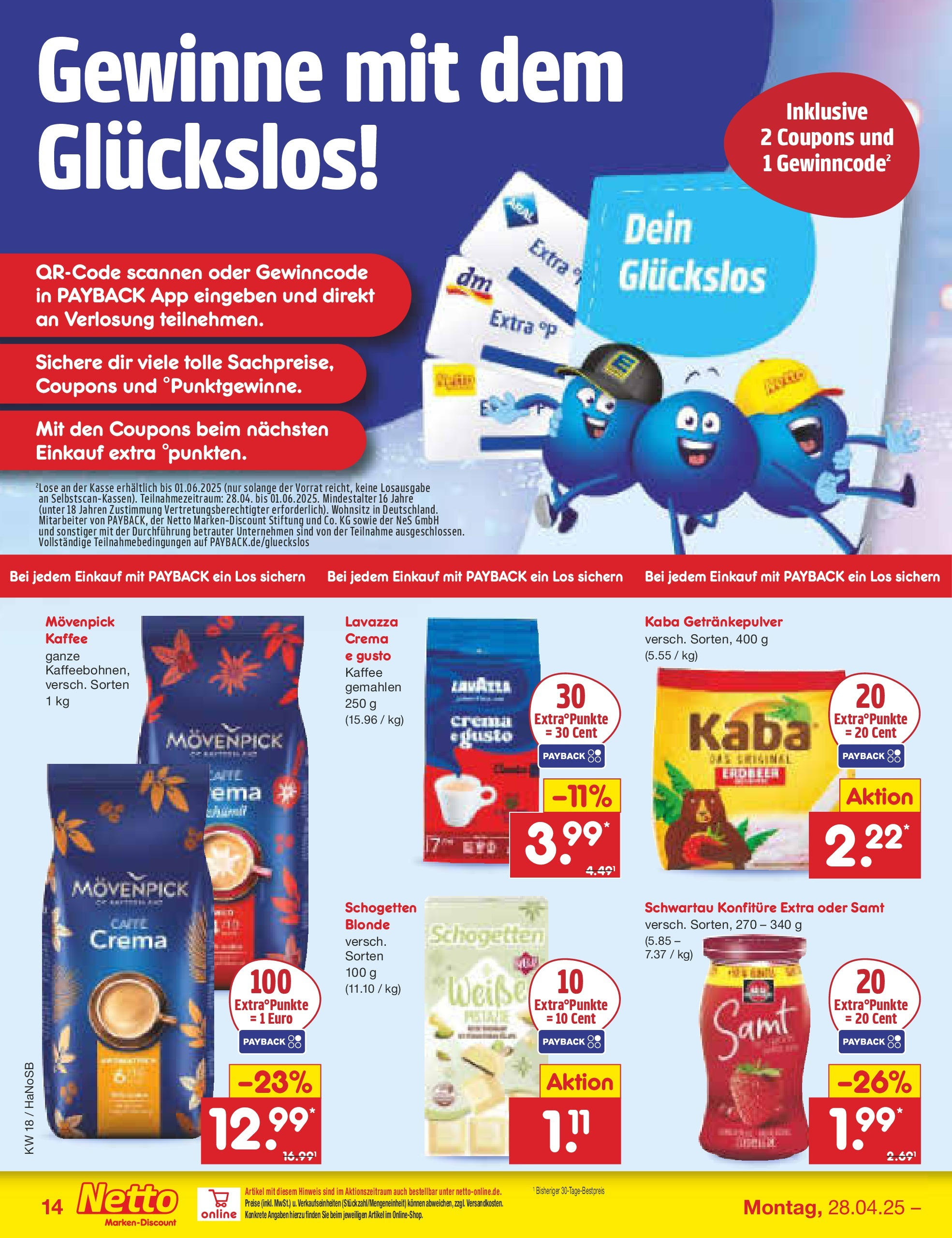 Netto Marken-Discount - Netto: Wochenangebote (ab 27.04.2025) » Angebote | Seite: 14 | Produkte: Lavazza, Kaffee, Movenpick kaffee, Schogetten Netto Marken-Discount - Netto: Wochenangebote (ab 27.04.2025) » Angebote | Seite: 14 | Produkte: Lavazza, Kaffee, Movenpick kaffee, Schogetten
