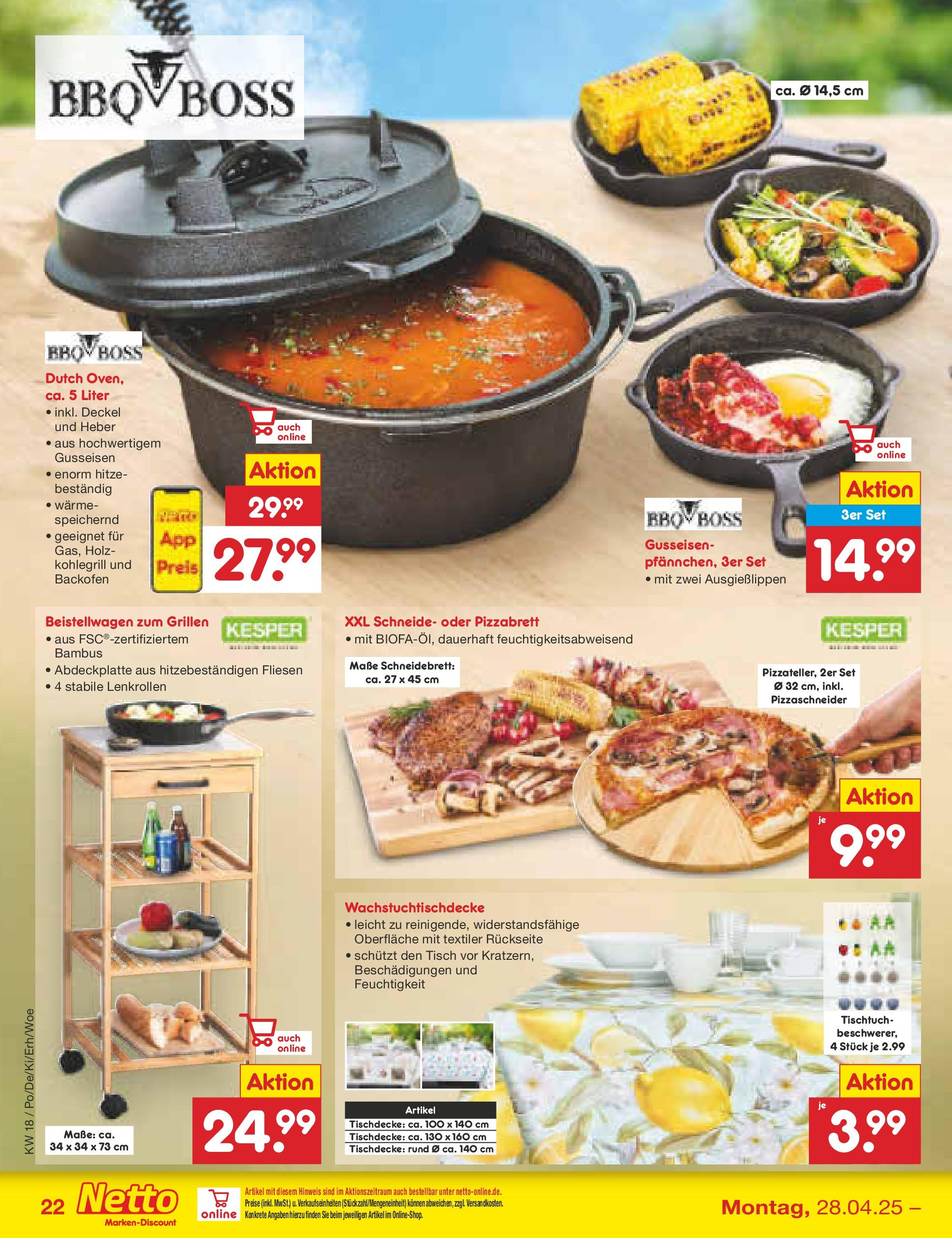 Netto Marken-Discount - Netto: Wochenangebote (ab 27.04.2025) » Angebote | Seite: 22 | Produkte: Tisch, Backofen, Pizza Netto Marken-Discount - Netto: Wochenangebote (ab 27.04.2025) » Angebote | Seite: 22 | Produkte: Tisch, Backofen, Pizza