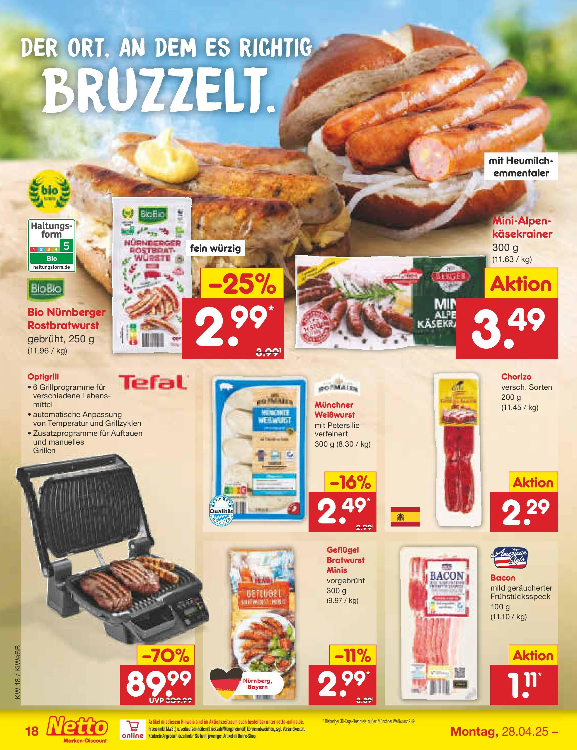 Netto Marken-Discount - Netto: Wochenangebote (ab 27.04.2025) » Angebote | Seite: 18 | Produkte: Grill, Käsekrainer, Weißwurst, Petersilie Netto Marken-Discount - Netto: Wochenangebote (ab 27.04.2025) » Angebote | Seite: 18 | Produkte: Grill, Käsekrainer, Weißwurst, Petersilie