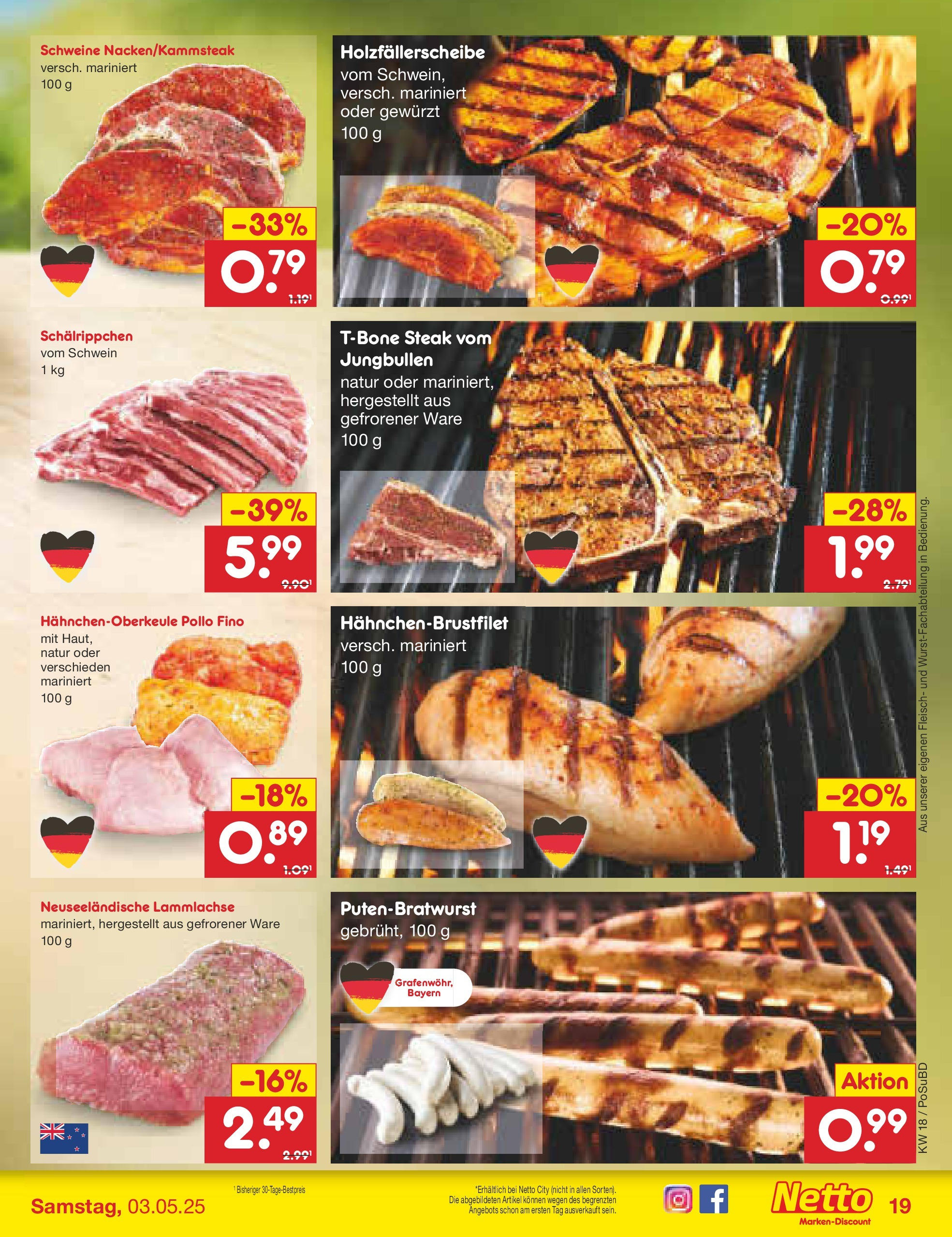 Netto Marken-Discount - Netto: Wochenangebote (ab 27.04.2025) » Angebote | Seite: 19 | Produkte: Steak, Fleisch