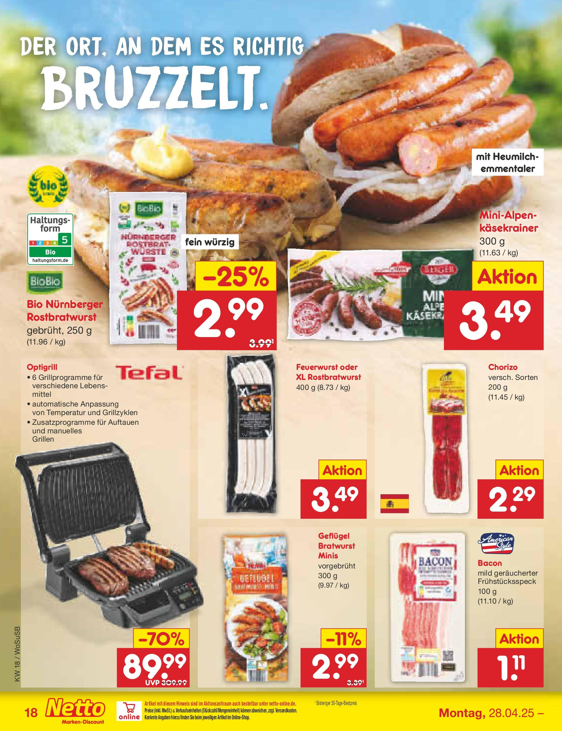 Netto Marken-Discount - Netto: Wochenangebote (ab 27.04.2025) » Angebote | Seite: 18 | Produkte: Grill, Bratwurst, Käsekrainer Netto Marken-Discount - Netto: Wochenangebote (ab 27.04.2025) » Angebote | Seite: 18 | Produkte: Grill, Bratwurst, Käsekrainer