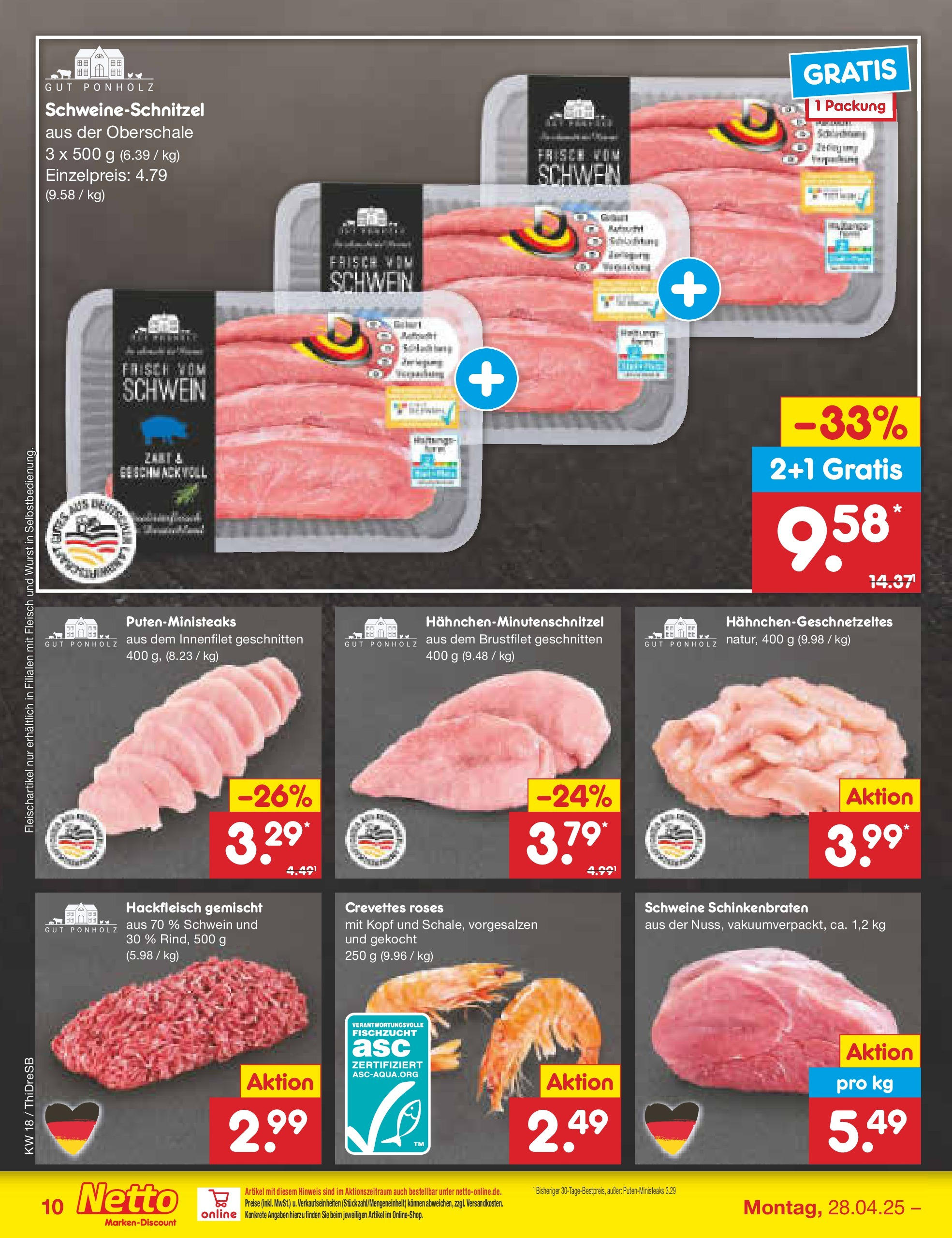 Netto Marken-Discount - Netto: Wochenangebote (ab 27.04.2025) » Angebote | Seite: 10 | Produkte: Wurst, Fleisch, Hackfleisch Netto Marken-Discount - Netto: Wochenangebote (ab 27.04.2025) » Angebote | Seite: 10 | Produkte: Wurst, Fleisch, Hackfleisch