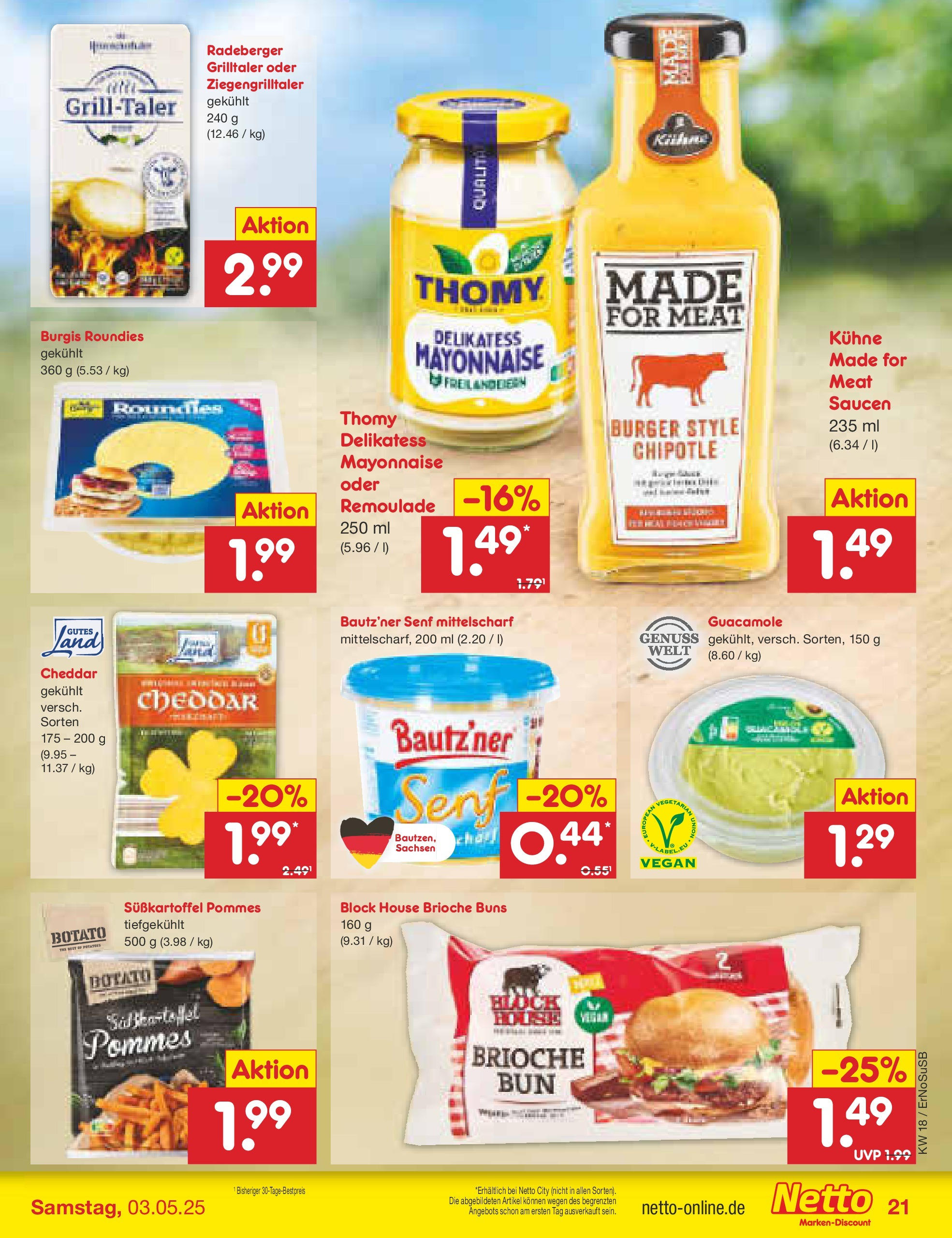 Netto Marken-Discount - Netto: Wochenangebote (ab 27.04.2025) » Angebote | Seite: 21 | Produkte: Pommes, Burger, Mayonnaise Netto Marken-Discount - Netto: Wochenangebote (ab 27.04.2025) » Angebote | Seite: 21 | Produkte: Pommes, Burger, Mayonnaise