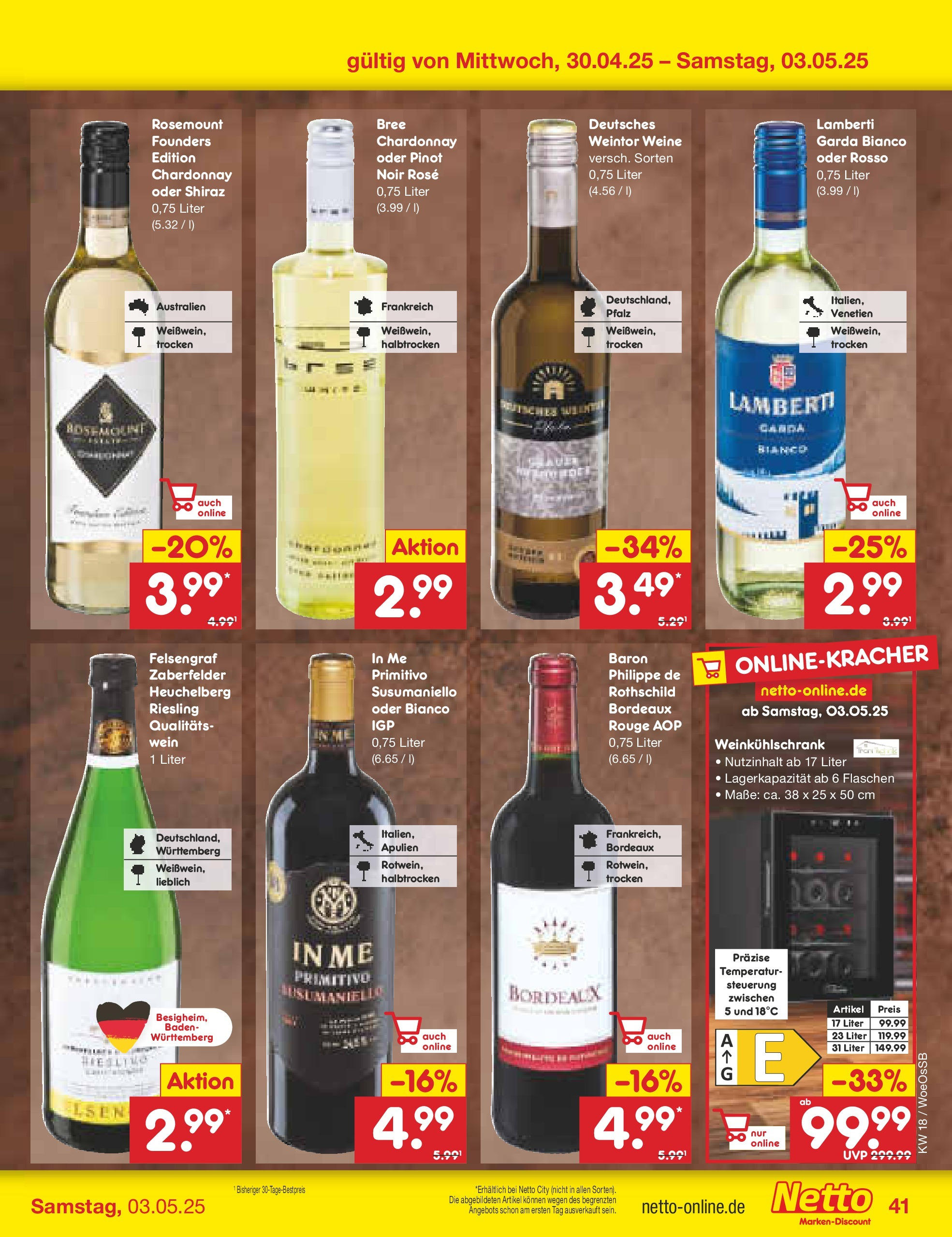 Netto Marken-Discount - Netto: Wochenangebote (ab 27.04.2025) » Angebote | Seite: 41 | Produkte: Bree, Rouge