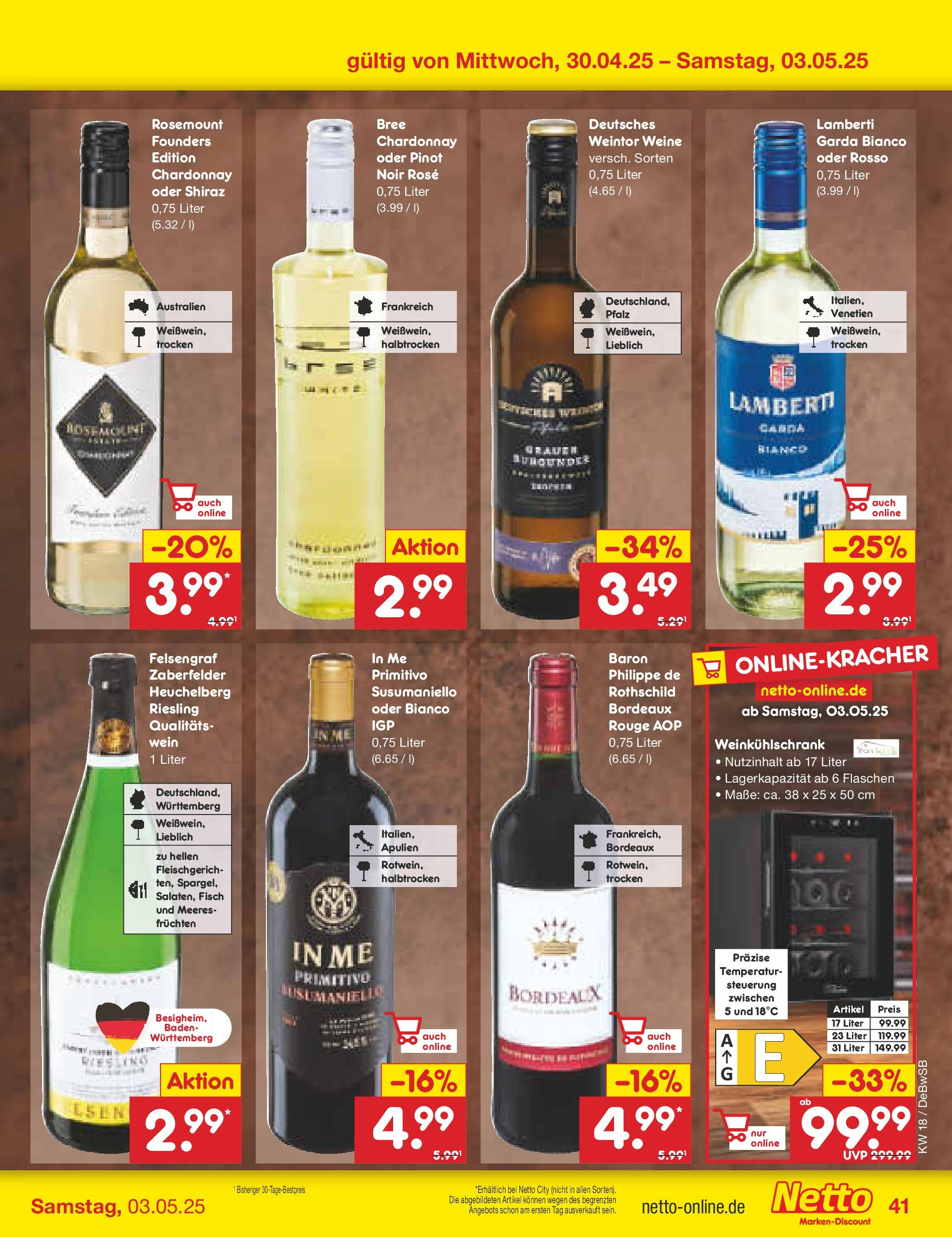 Netto Marken-Discount - Netto: Wochenangebote (ab 27.04.2025) » Angebote | Seite: 41 | Produkte: Bree, Rouge, Fisch