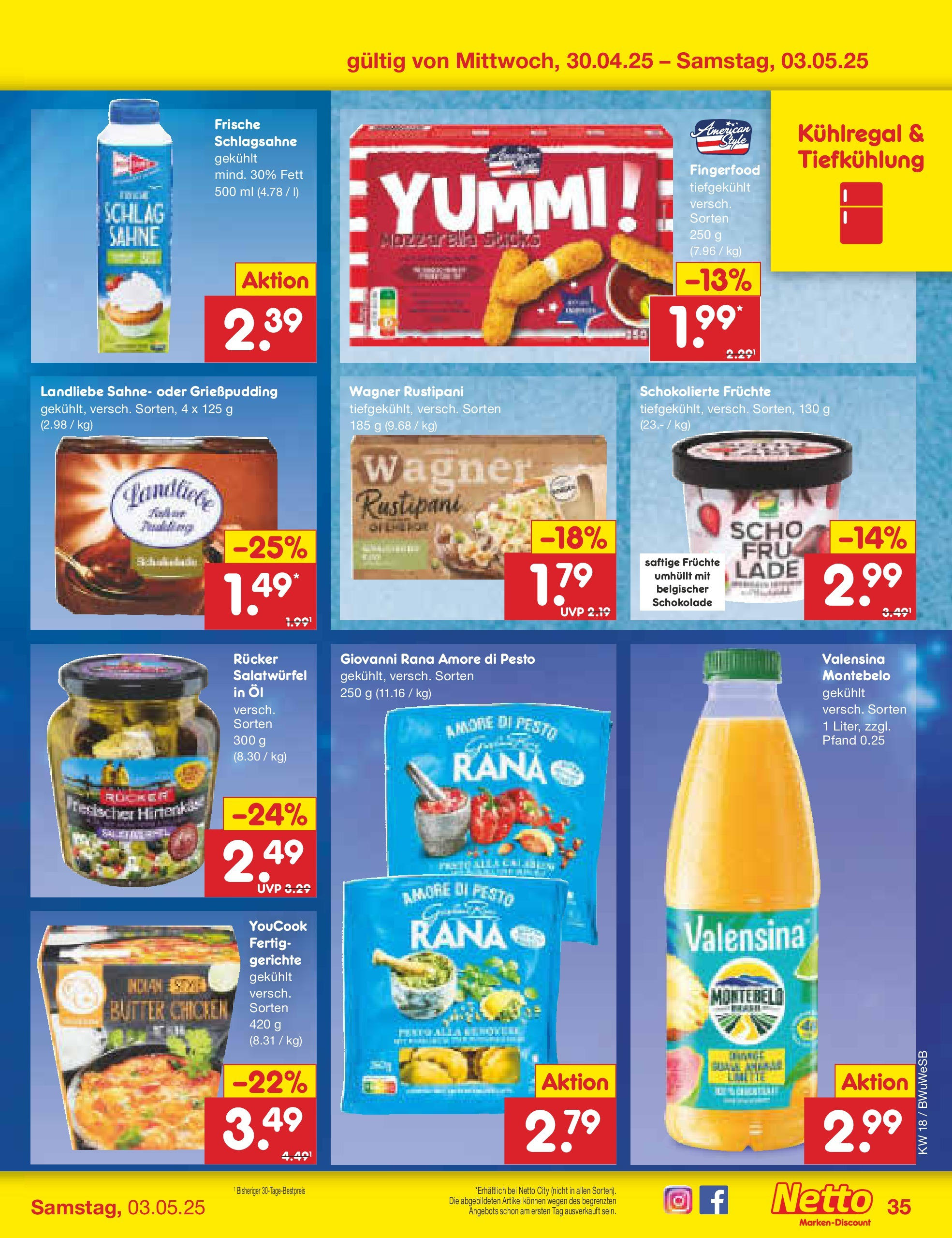 Netto Marken-Discount - Netto: Wochenangebote (ab 27.04.2025) » Angebote | Seite: 35 | Produkte: Youcook, Butter, Öl, Sahne Netto Marken-Discount - Netto: Wochenangebote (ab 27.04.2025) » Angebote | Seite: 35 | Produkte: Youcook, Butter, Öl, Sahne