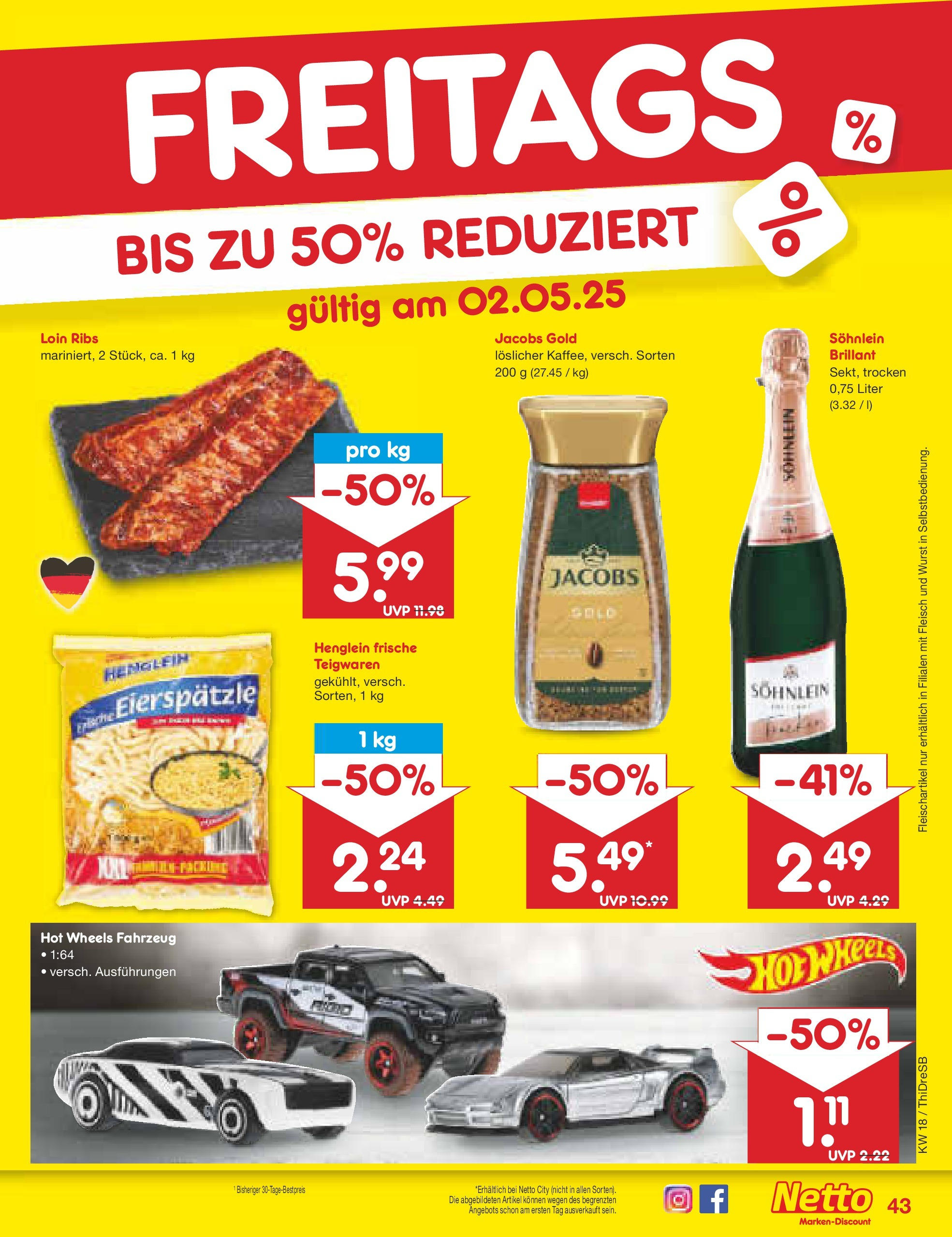 Netto Marken-Discount - Netto: Wochenangebote (ab 27.04.2025) » Angebote | Seite: 43 | Produkte: Wurst, Pasta, Fleisch Netto Marken-Discount - Netto: Wochenangebote (ab 27.04.2025) » Angebote | Seite: 43 | Produkte: Wurst, Pasta, Fleisch