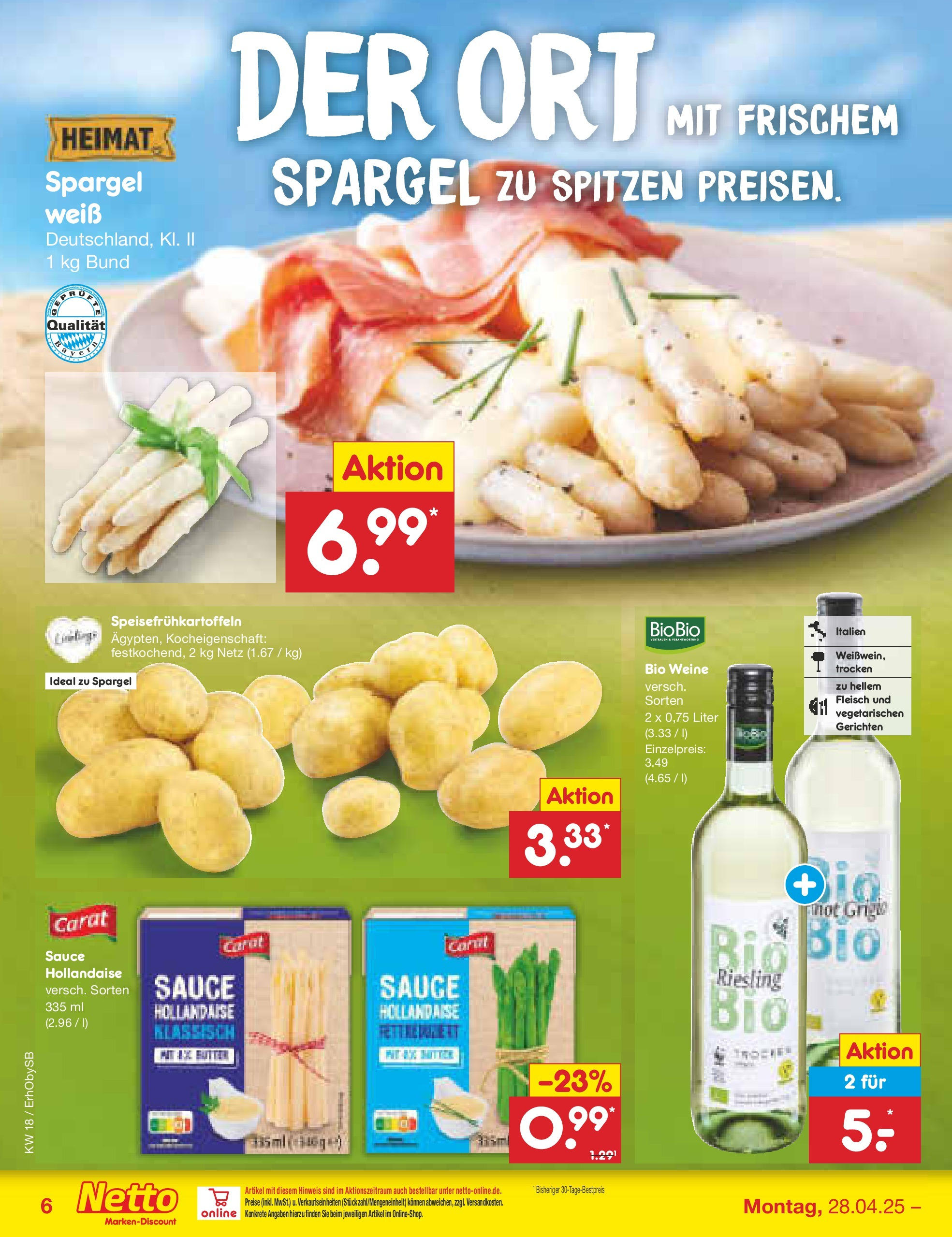 Netto Marken-Discount - Netto: Wochenangebote (ab 27.04.2025) » Angebote | Seite: 6 | Produkte: Spargel, Fleisch Netto Marken-Discount - Netto: Wochenangebote (ab 27.04.2025) » Angebote | Seite: 6 | Produkte: Spargel, Fleisch