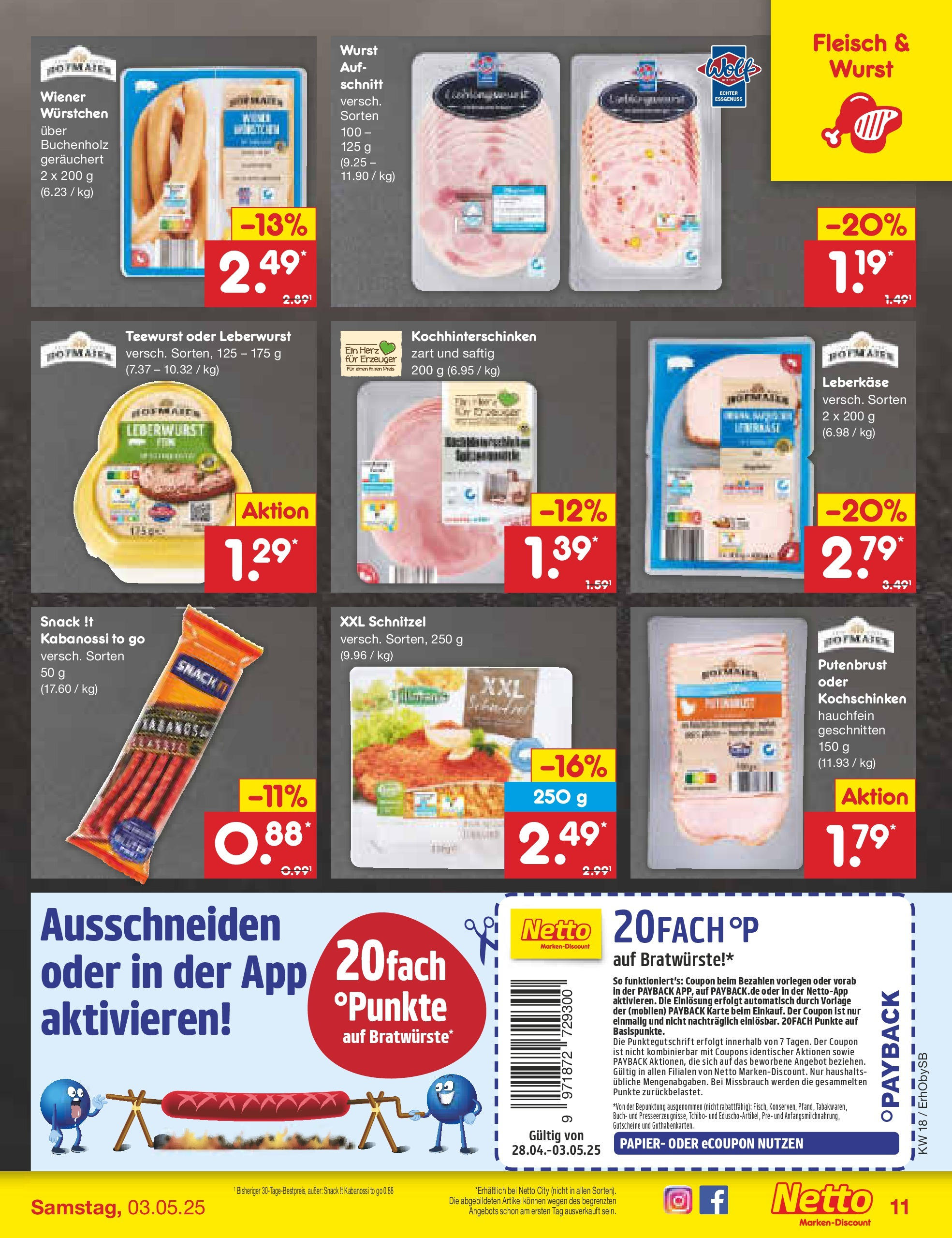 Netto Marken-Discount - Netto: Wochenangebote (ab 27.04.2025) » Angebote | Seite: 11 | Produkte: Wiener wurstchen, Schnitzel, Wurst, Fleisch Netto Marken-Discount - Netto: Wochenangebote (ab 27.04.2025) » Angebote | Seite: 11 | Produkte: Wiener wurstchen, Schnitzel, Wurst, Fleisch