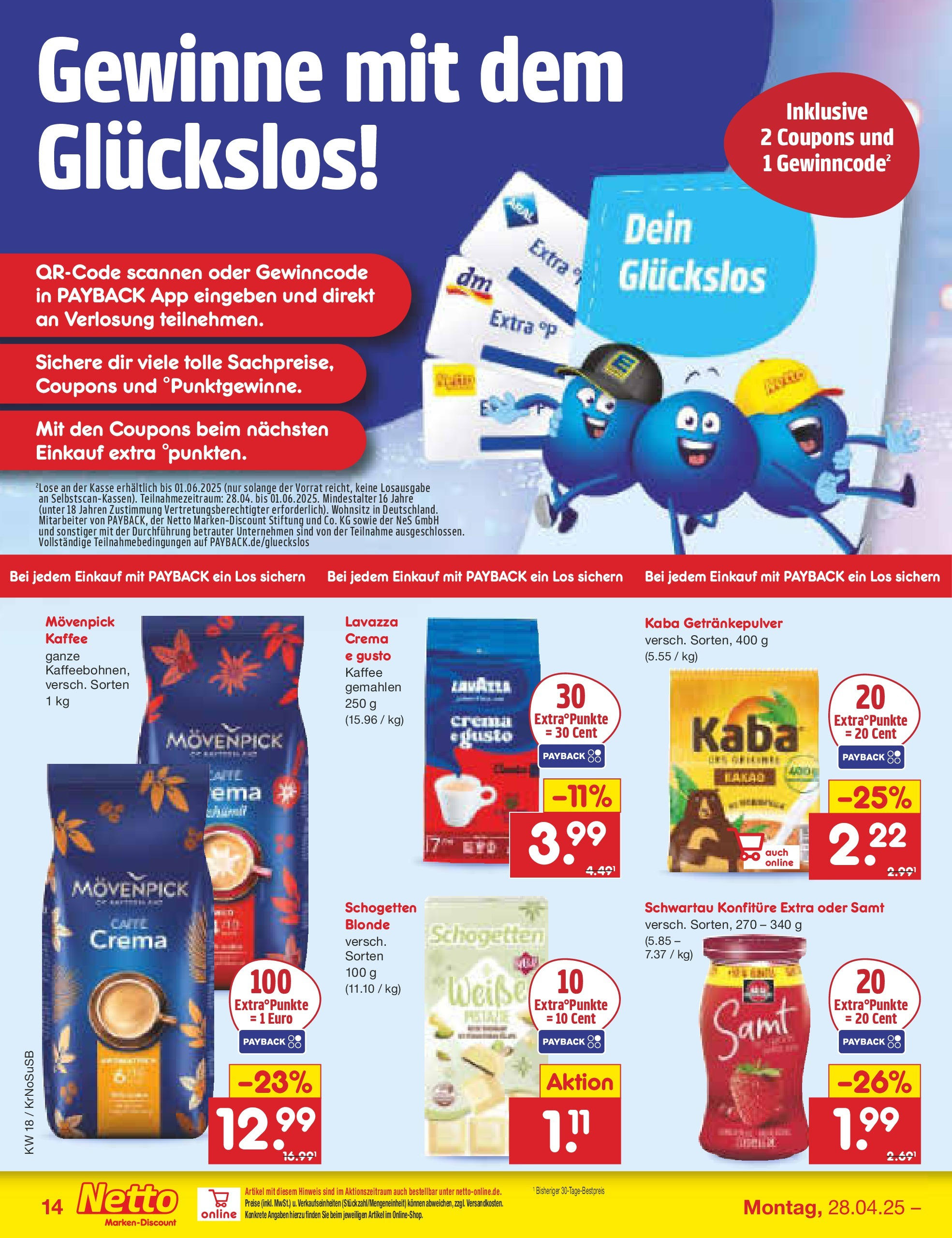 Netto Marken-Discount - Netto: Wochenangebote (ab 27.04.2025) » Angebote | Seite: 14 | Produkte: Lavazza, Kaffee, Movenpick kaffee, Schogetten Netto Marken-Discount - Netto: Wochenangebote (ab 27.04.2025) » Angebote | Seite: 14 | Produkte: Lavazza, Kaffee, Movenpick kaffee, Schogetten