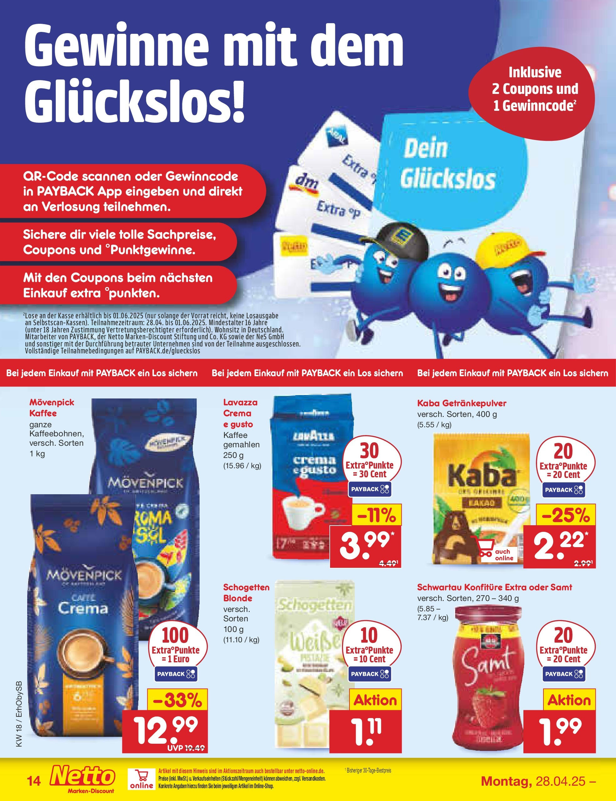 Netto Marken-Discount - Netto: Wochenangebote (ab 27.04.2025) » Angebote | Seite: 14 | Produkte: Lavazza, Kaffee, Movenpick kaffee, Schogetten Netto Marken-Discount - Netto: Wochenangebote (ab 27.04.2025) » Angebote | Seite: 14 | Produkte: Lavazza, Kaffee, Movenpick kaffee, Schogetten
