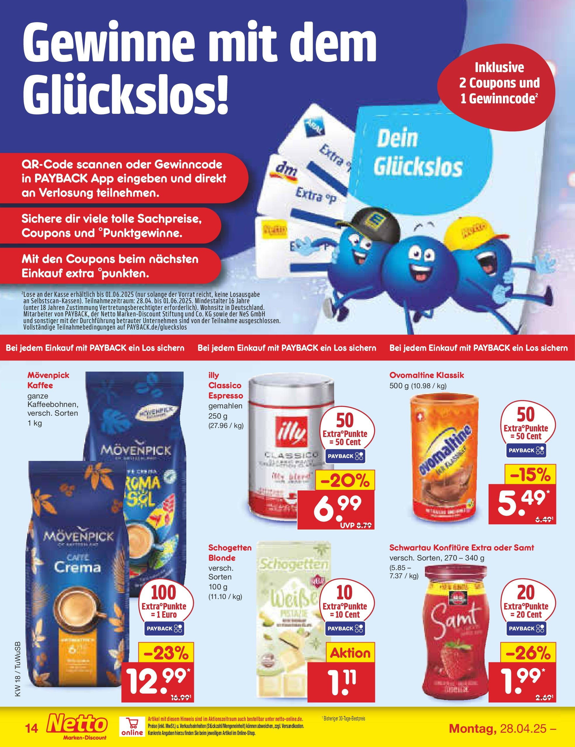 Netto Marken-Discount - Netto: Wochenangebote (ab 27.04.2025) » Angebote | Seite: 14 | Produkte: Ovomaltine, Kaffee, Movenpick kaffee, Schogetten Netto Marken-Discount - Netto: Wochenangebote (ab 27.04.2025) » Angebote | Seite: 14 | Produkte: Ovomaltine, Kaffee, Movenpick kaffee, Schogetten