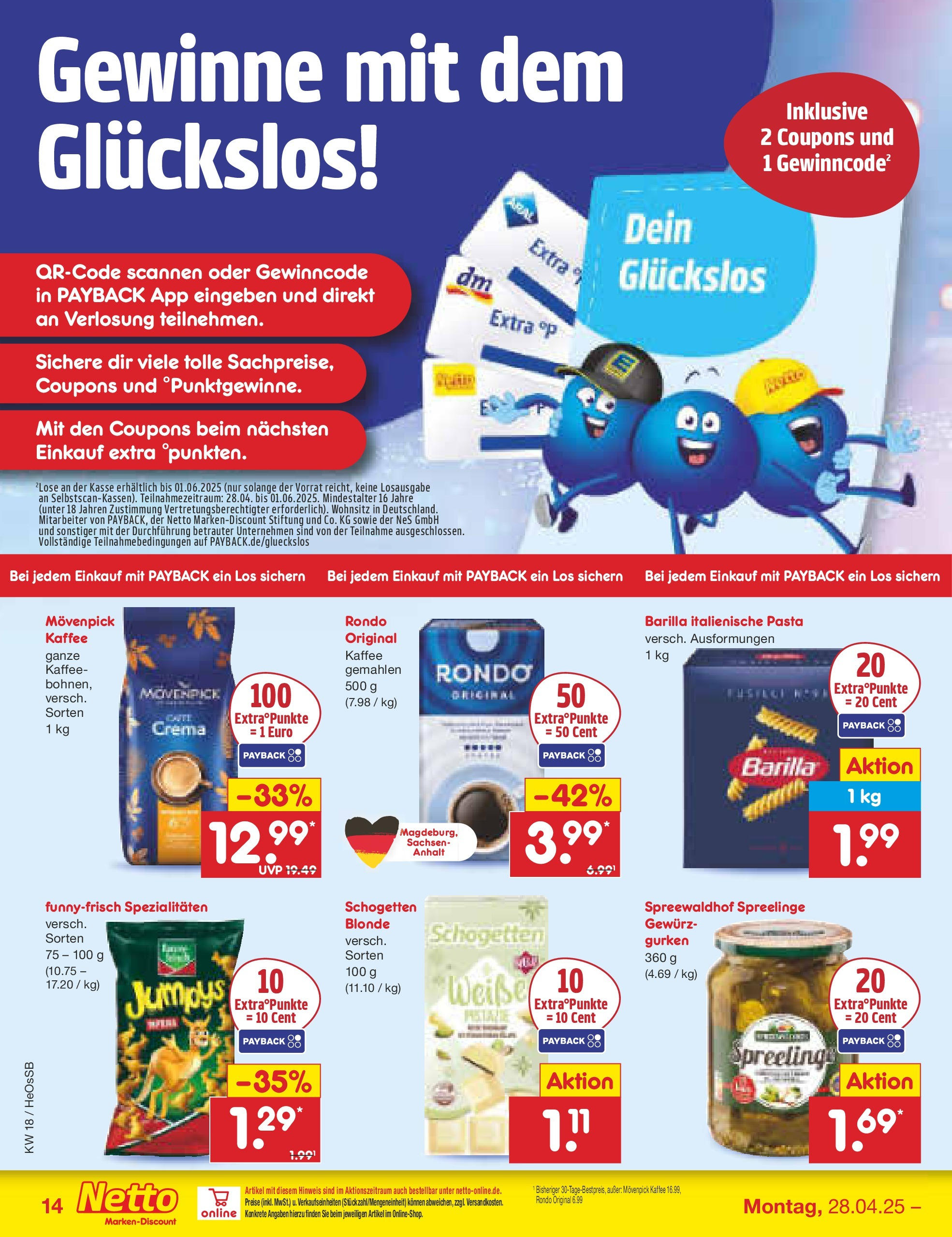 Netto Marken-Discount - Netto: Wochenangebote (ab 27.04.2025) » Angebote | Seite: 14 | Produkte: Barilla, Kaffee, Movenpick kaffee, Gurken Netto Marken-Discount - Netto: Wochenangebote (ab 27.04.2025) » Angebote | Seite: 14 | Produkte: Barilla, Kaffee, Movenpick kaffee, Gurken