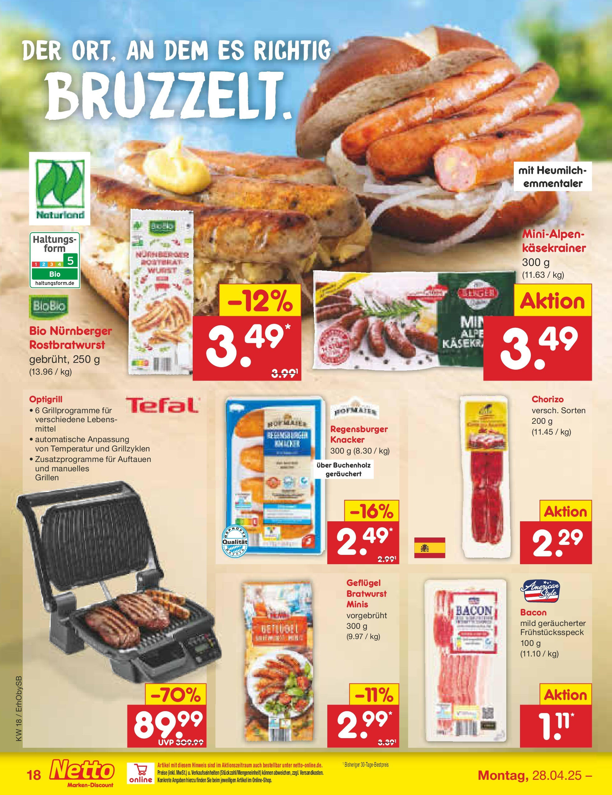 Netto Marken-Discount - Netto: Wochenangebote (ab 27.04.2025) » Angebote | Seite: 18 | Produkte: Grill, Bratwurst, Käsekrainer Netto Marken-Discount - Netto: Wochenangebote (ab 27.04.2025) » Angebote | Seite: 18 | Produkte: Grill, Bratwurst, Käsekrainer