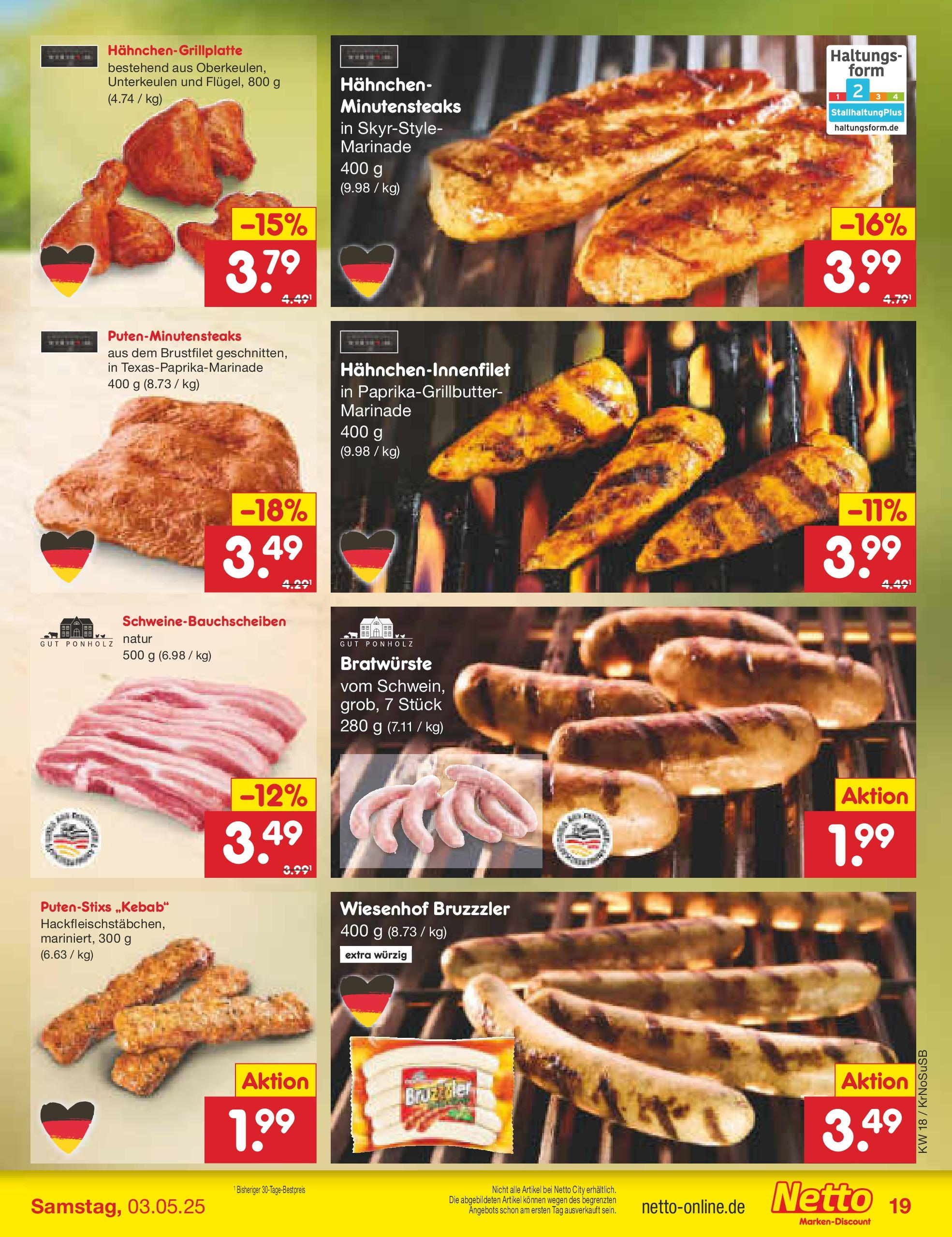 Netto Marken-Discount - Netto: Wochenangebote (ab 27.04.2025) » Angebote | Seite: 19 | Produkte: Hahnchen Netto Marken-Discount - Netto: Wochenangebote (ab 27.04.2025) » Angebote | Seite: 19 | Produkte: Hahnchen