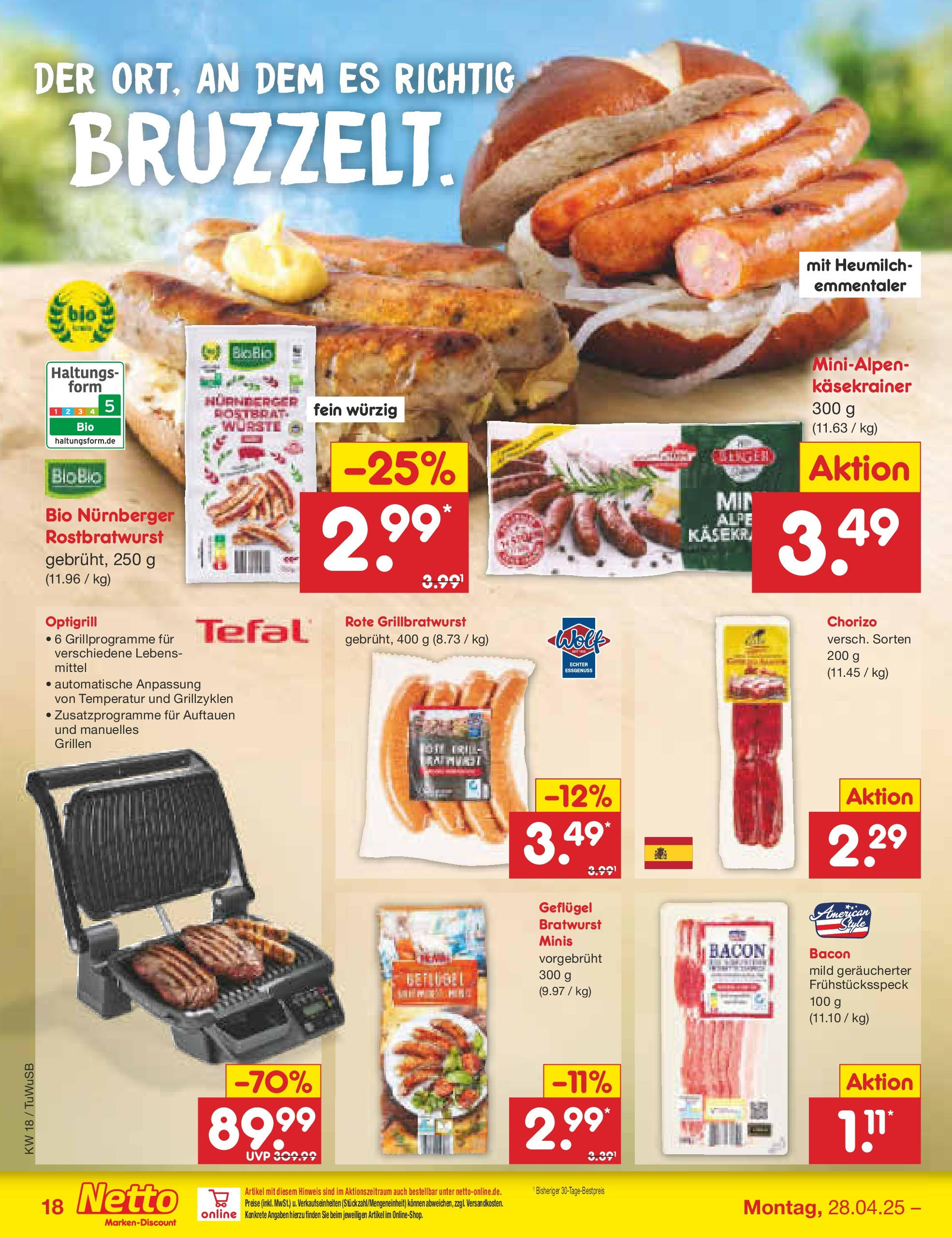Netto Marken-Discount - Netto: Wochenangebote (ab 27.04.2025) » Angebote | Seite: 18 | Produkte: Grill, Bratwurst, Käsekrainer Netto Marken-Discount - Netto: Wochenangebote (ab 27.04.2025) » Angebote | Seite: 18 | Produkte: Grill, Bratwurst, Käsekrainer