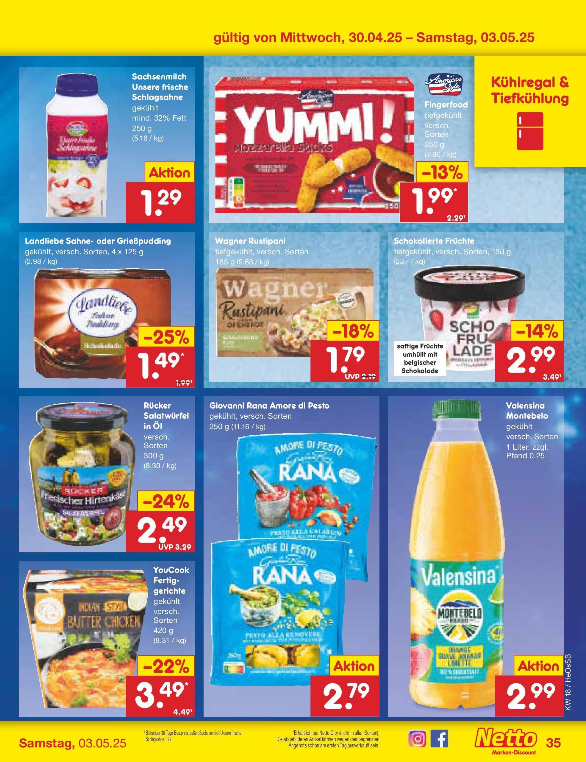 Netto Marken-Discount - Netto: Wochenangebote (ab 27.04.2025) » Angebote | Seite: 35 | Produkte: Butter, Öl, Schokolade, Sahne Netto Marken-Discount - Netto: Wochenangebote (ab 27.04.2025) » Angebote | Seite: 35 | Produkte: Butter, Öl, Schokolade, Sahne