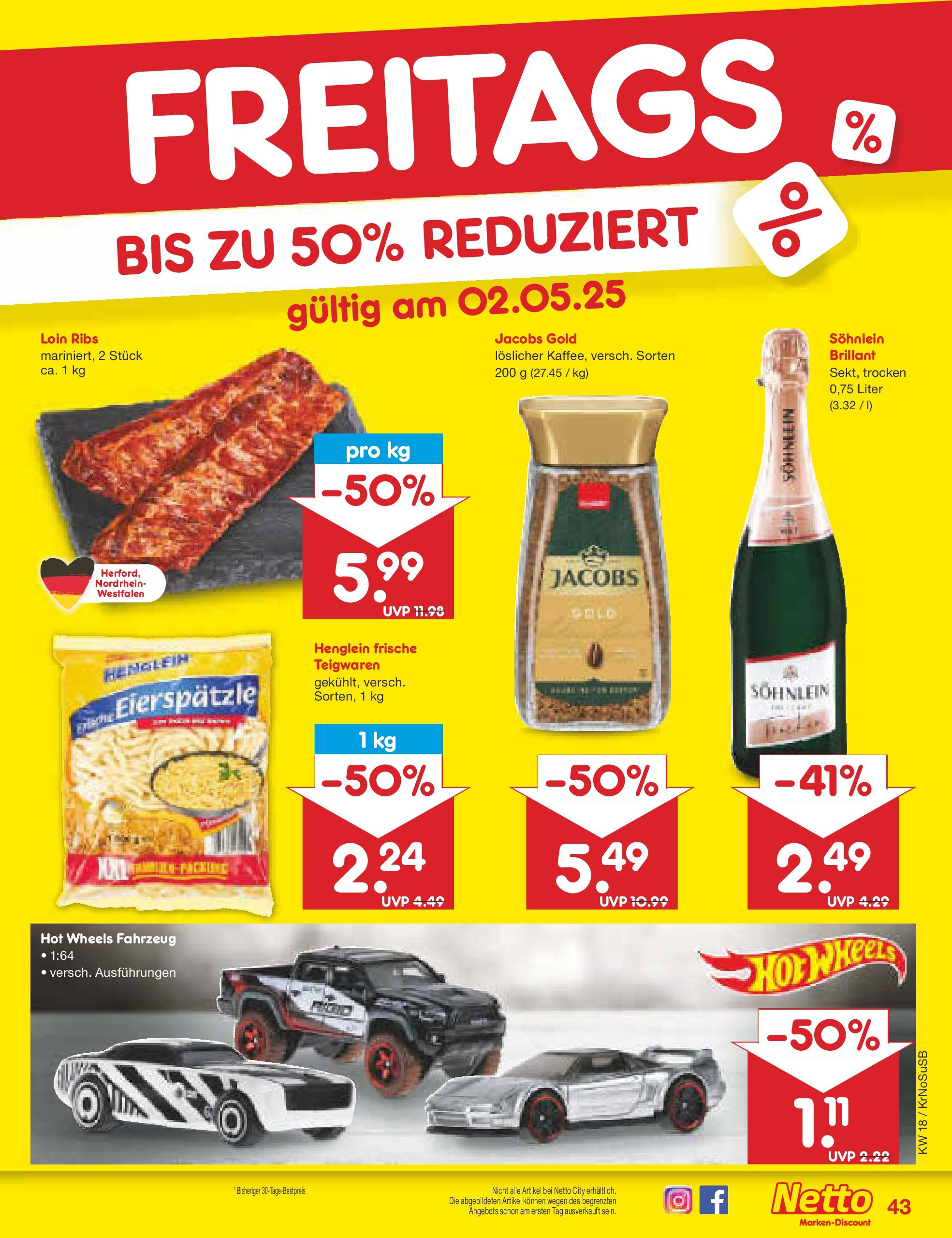 Netto Marken-Discount - Netto: Wochenangebote (ab 27.04.2025) » Angebote | Seite: 43 | Produkte: Pasta Netto Marken-Discount - Netto: Wochenangebote (ab 27.04.2025) » Angebote | Seite: 43 | Produkte: Pasta