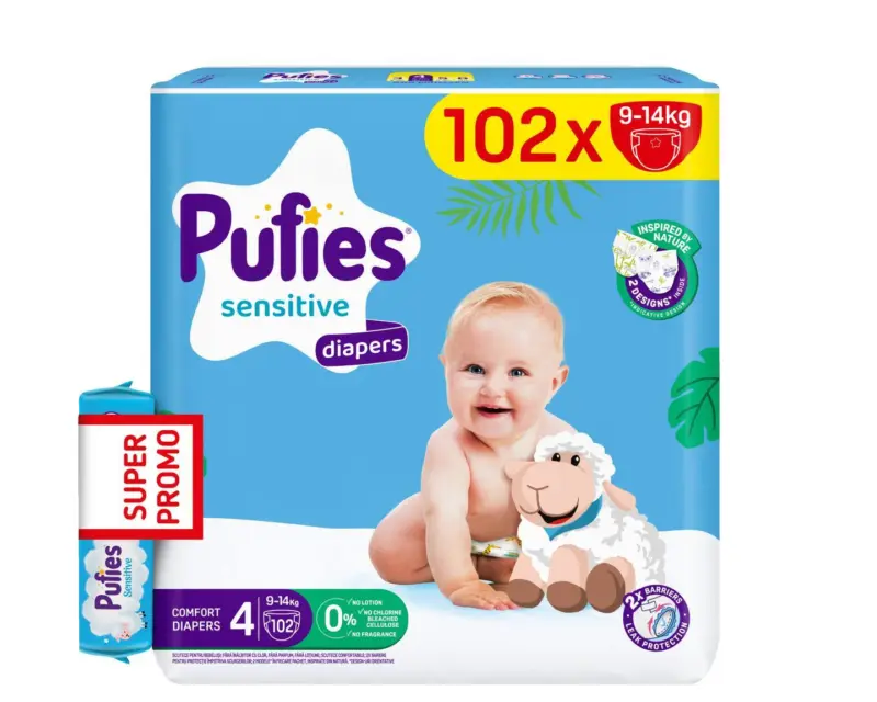 Pufies пелени 4, 5 или 6 82-102 бр.