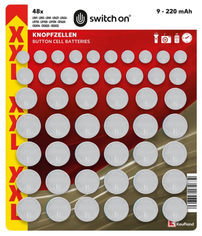 Switch On Батерии тип бутон 48 бр.