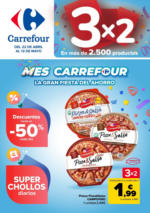 Carrefour 3x2 + CHOLLOS - hasta el 12.05.2025