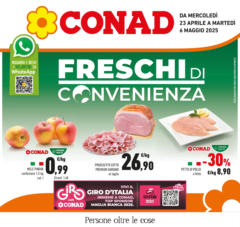 Anteprima del volantino Conad - Freschi di convenienza valido a partire dal 22.04.2025
