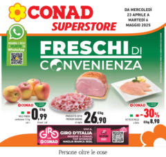 Anteprima del volantino Conad - Freschi di convenienza valido a partire dal 22.04.2025