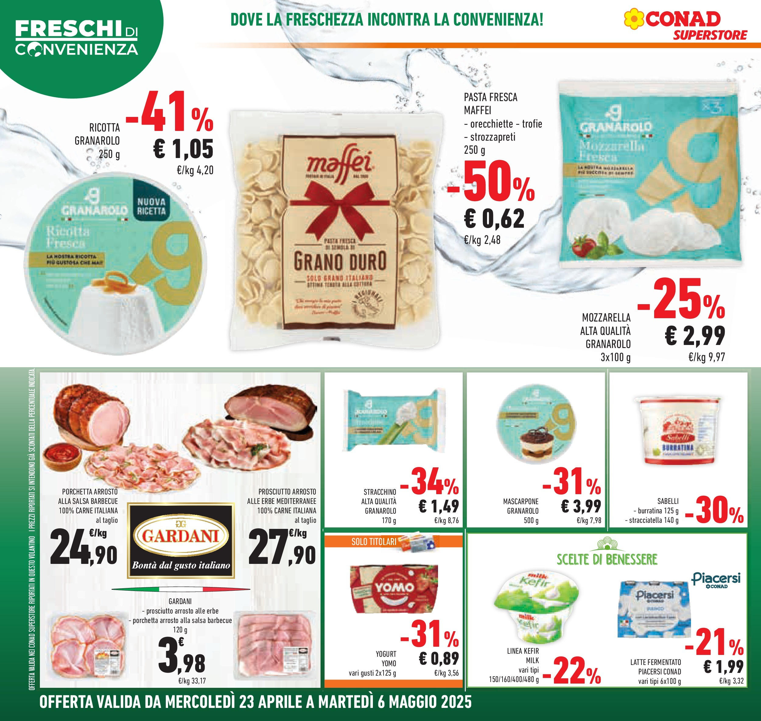 Prossimo volantino Conad dal 22/04/2025 ⏳ Anteprima | Pagina: 10 | Prodotti: Prosciutto, Pasta, Ricotta, Salsa barbecue Prossimo volantino Conad dal 22/04/2025 > Anteprima | Pagina: 10 | Prodotti: Prosciutto, Pasta, Ricotta, Salsa barbecue