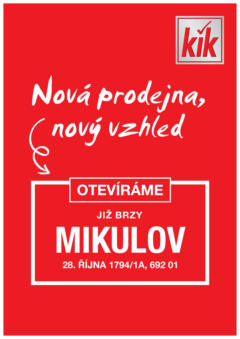 Náhled letáku Kik leták - Mikulov od 28.04.2025