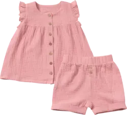 ALANA Set mit Tunika & Shorts aus Musselin, rosa, Gr. 104