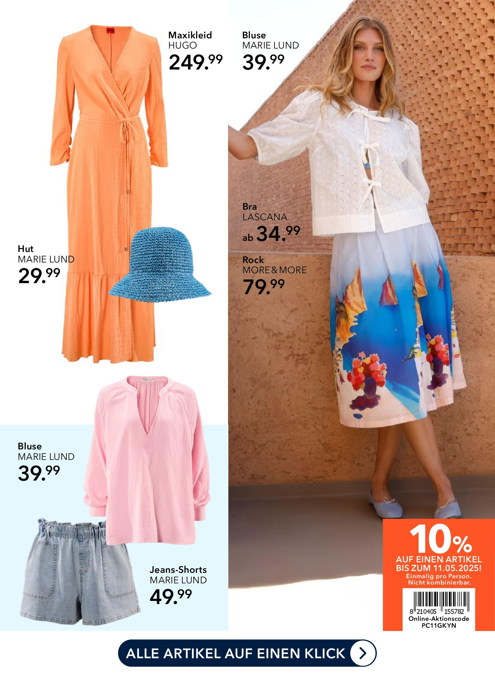 Peek & Cloppenburg Prospekt 	 (ab 27.04.2025) zum Blättern | Seite: 3 | Produkte: Maxikleid, Rock, Bluse, Hugo