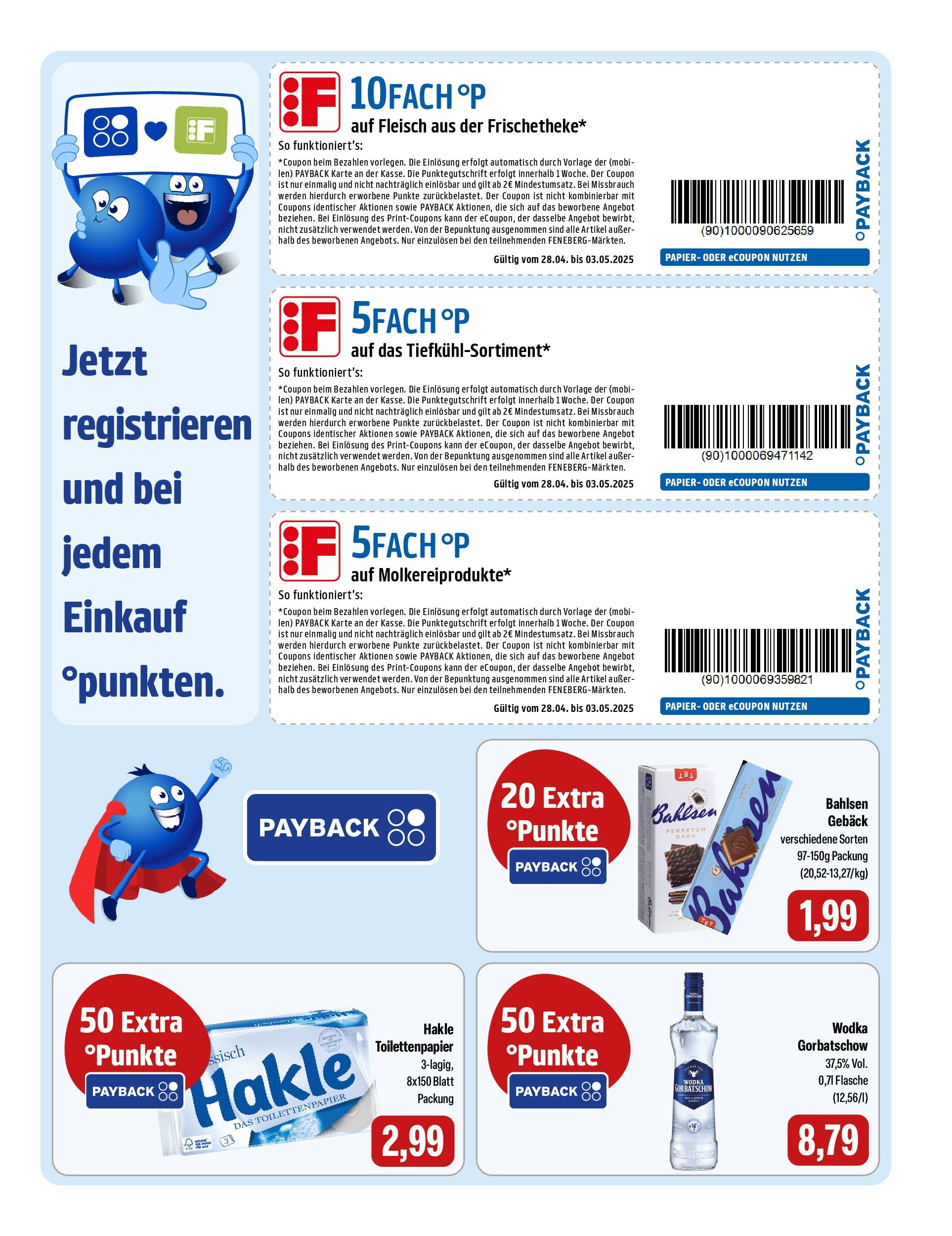 Feneberg Angebote (ab 02.05.2025) zum Blättern | Seite: 5 | Produkte: Wodka gorbatschow, Vodka, Fleisch, Toilettenpapier