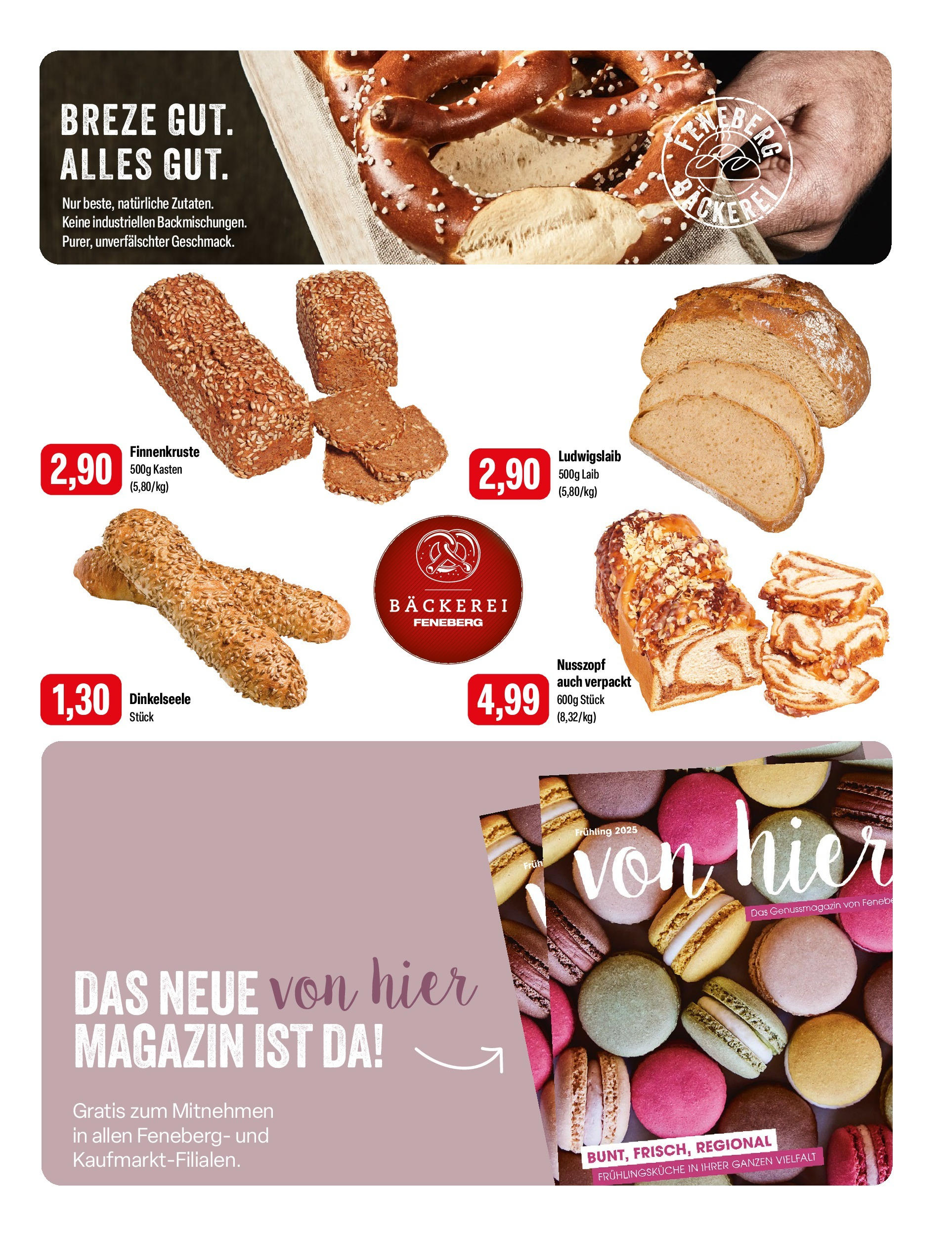 Feneberg Angebote (ab 02.05.2025) zum Blättern | Seite: 9 | Produkte: Bäckerei