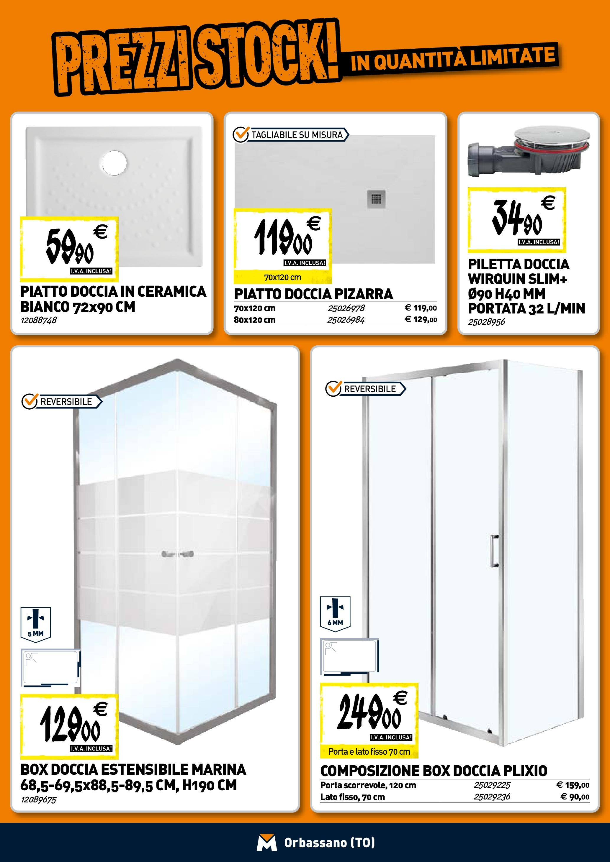 TECNOMAT - Straordinari prezzi stock! dal 23/04/2025 anteprima > nuovo offerte!⏳ | Pagina: 2 | Prodotti: Box doccia, Piatto, Doccia Nuovo TECNOMAT - Straordinari prezzi stock! dal 23/04/2025 > offerte anteprima 🛍️ | Pagina: 2 | Prodotti: Box doccia, Piatto, Doccia