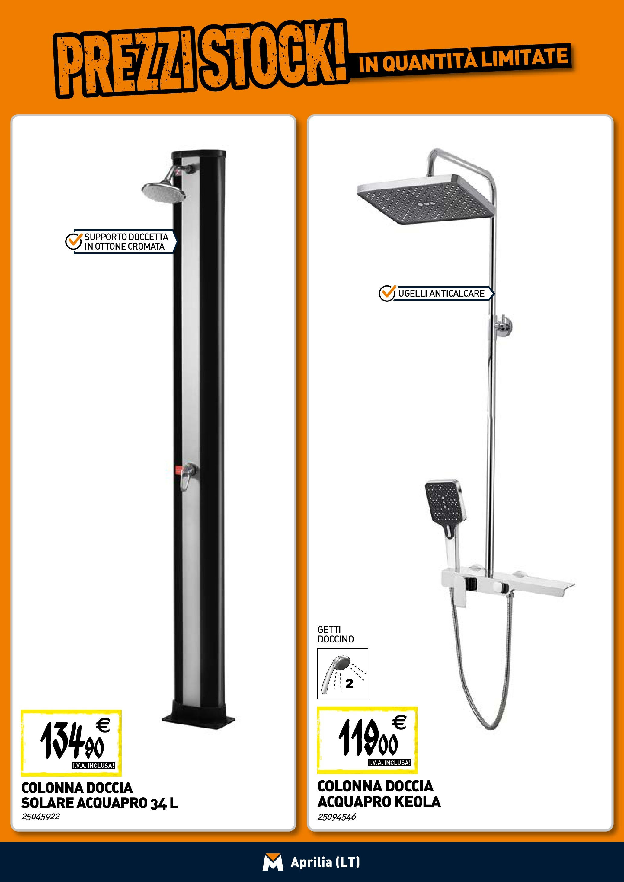 TECNOMAT - Straordinari prezzi stock! dal 23/04/2025 anteprima > nuovo offerte!⏳ | Pagina: 4 | Prodotti: Anticalcare, Doccia solare, Doccia Nuovo TECNOMAT - Straordinari prezzi stock! dal 23/04/2025 > offerte anteprima 🛍️ | Pagina: 4 | Prodotti: Anticalcare, Doccia solare, Doccia