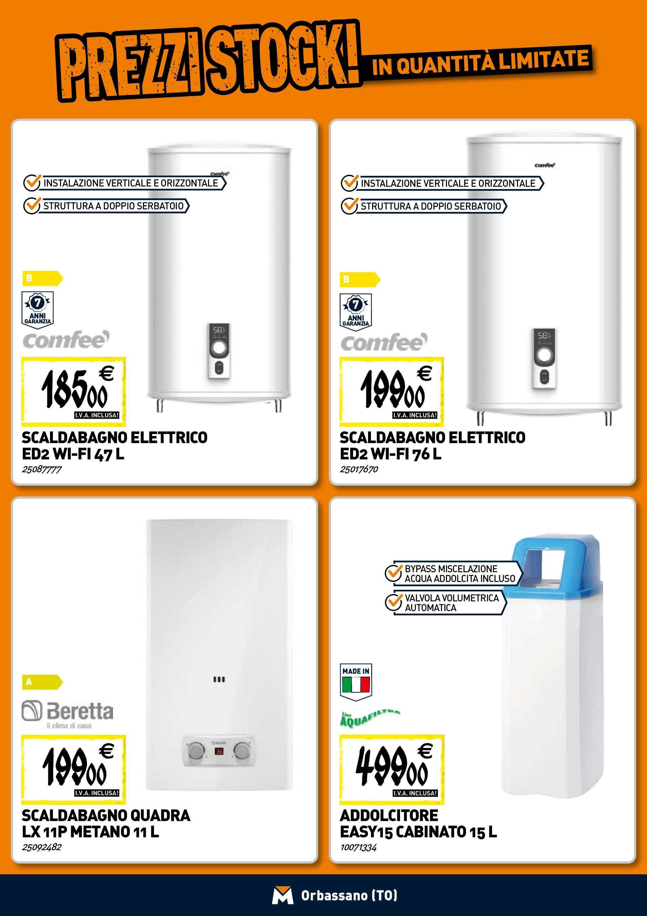 TECNOMAT - Straordinari prezzi stock! dal 23/04/2025 anteprima > nuovo offerte!⏳ | Pagina: 7 | Prodotti: Scaldabagno, Acqua Nuovo TECNOMAT - Straordinari prezzi stock! dal 23/04/2025 > offerte anteprima 🛍️ | Pagina: 7 | Prodotti: Scaldabagno, Acqua