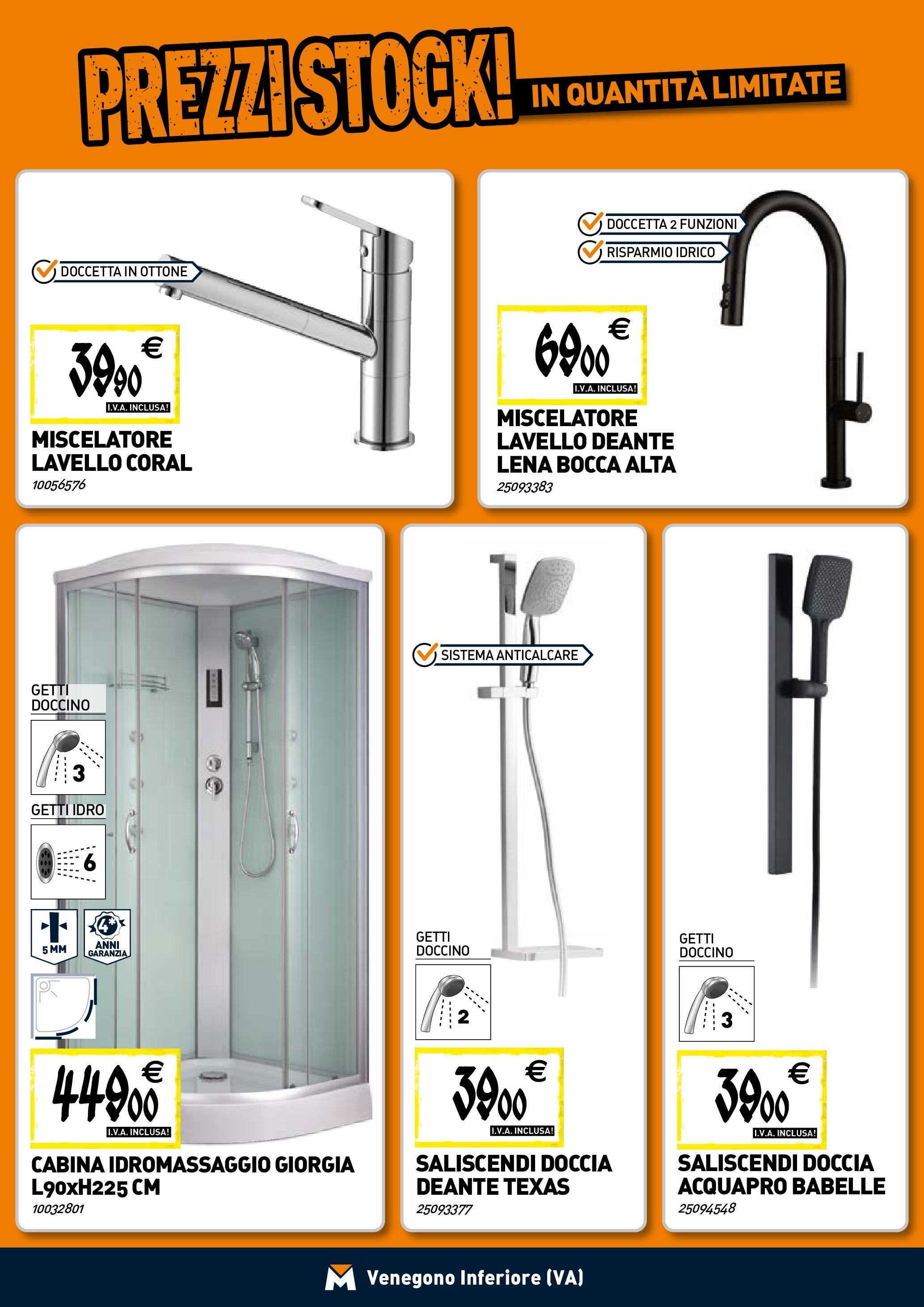TECNOMAT - Straordinari prezzi stock! dal 23/04/2025 anteprima > nuovo offerte!⏳ | Pagina: 3 | Prodotti: Anticalcare, Lavello, Miscelatore, Doccia Nuovo TECNOMAT - Straordinari prezzi stock! dal 23/04/2025 > offerte anteprima 🛍️ | Pagina: 3 | Prodotti: Anticalcare, Lavello, Miscelatore, Doccia