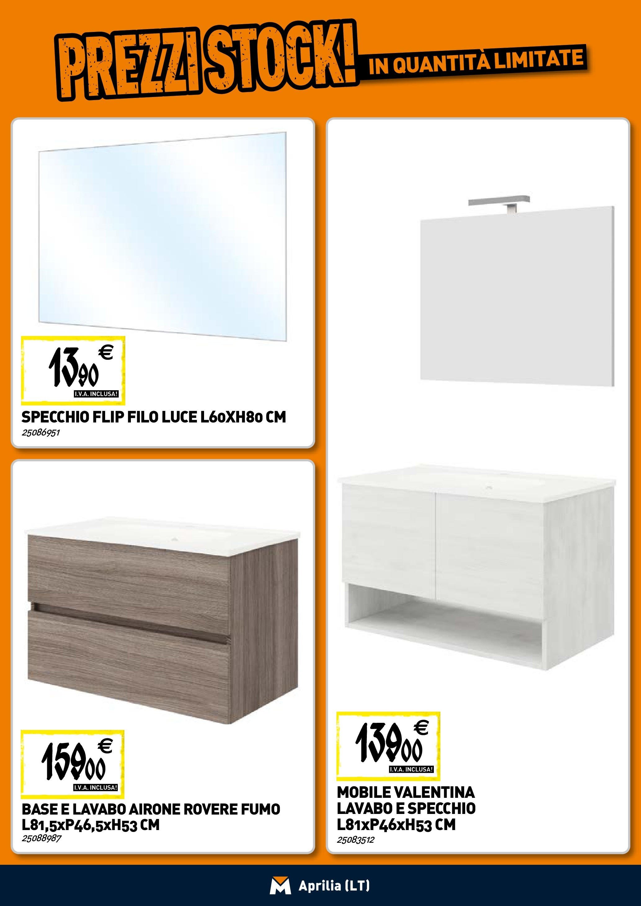 TECNOMAT - Straordinari prezzi stock! dal 23/04/2025 anteprima > nuovo offerte!⏳ | Pagina: 8 | Prodotti: Mobile, Specchio Nuovo TECNOMAT - Straordinari prezzi stock! dal 23/04/2025 > offerte anteprima 🛍️ | Pagina: 8 | Prodotti: Mobile, Specchio
