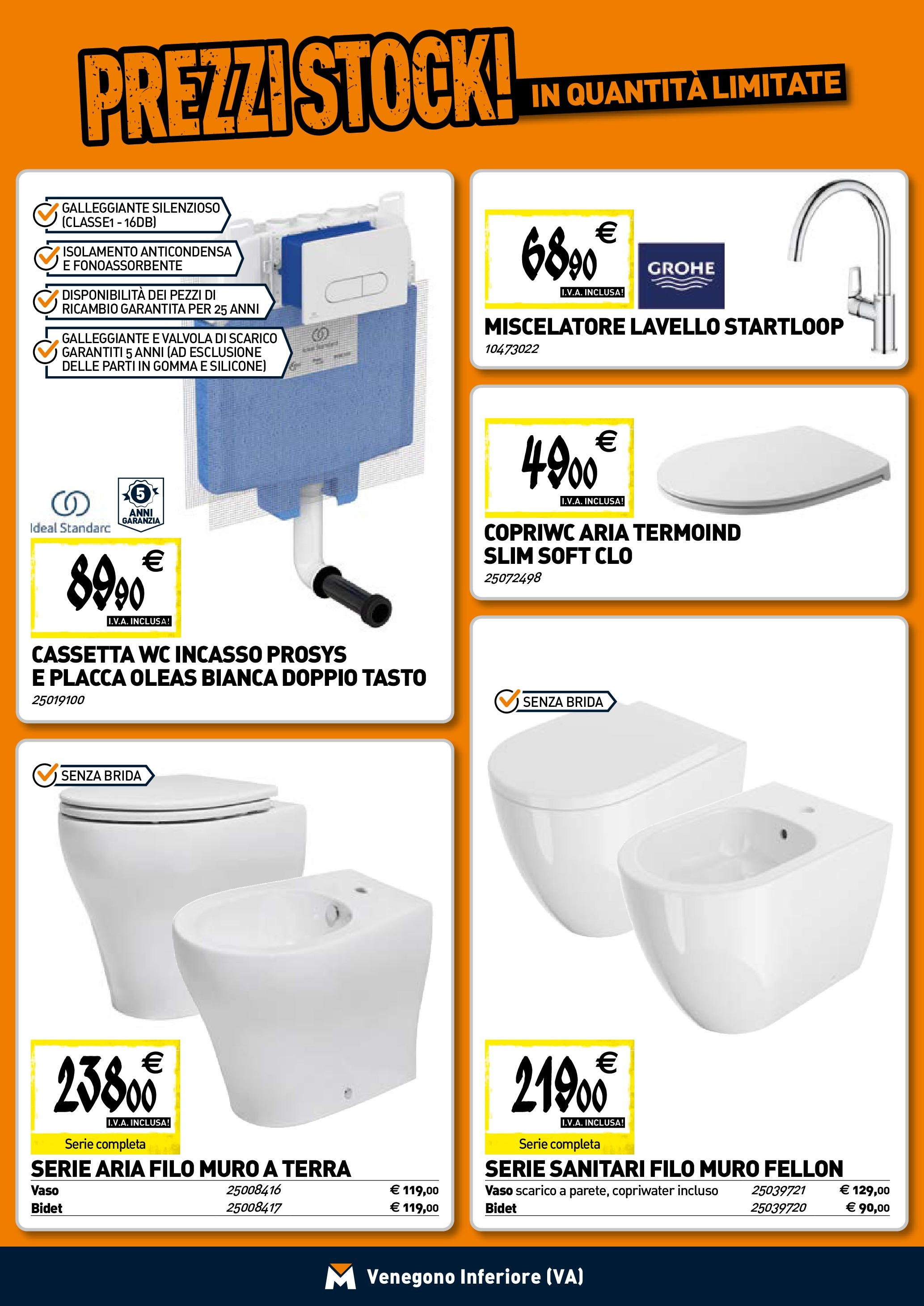 TECNOMAT - Straordinari prezzi stock! dal 23/04/2025 anteprima > nuovo offerte!⏳ | Pagina: 5 | Prodotti: Lavello, Miscelatore, WC, Vaso Nuovo TECNOMAT - Straordinari prezzi stock! dal 23/04/2025 > offerte anteprima 🛍️ | Pagina: 5 | Prodotti: Lavello, Miscelatore, WC, Vaso