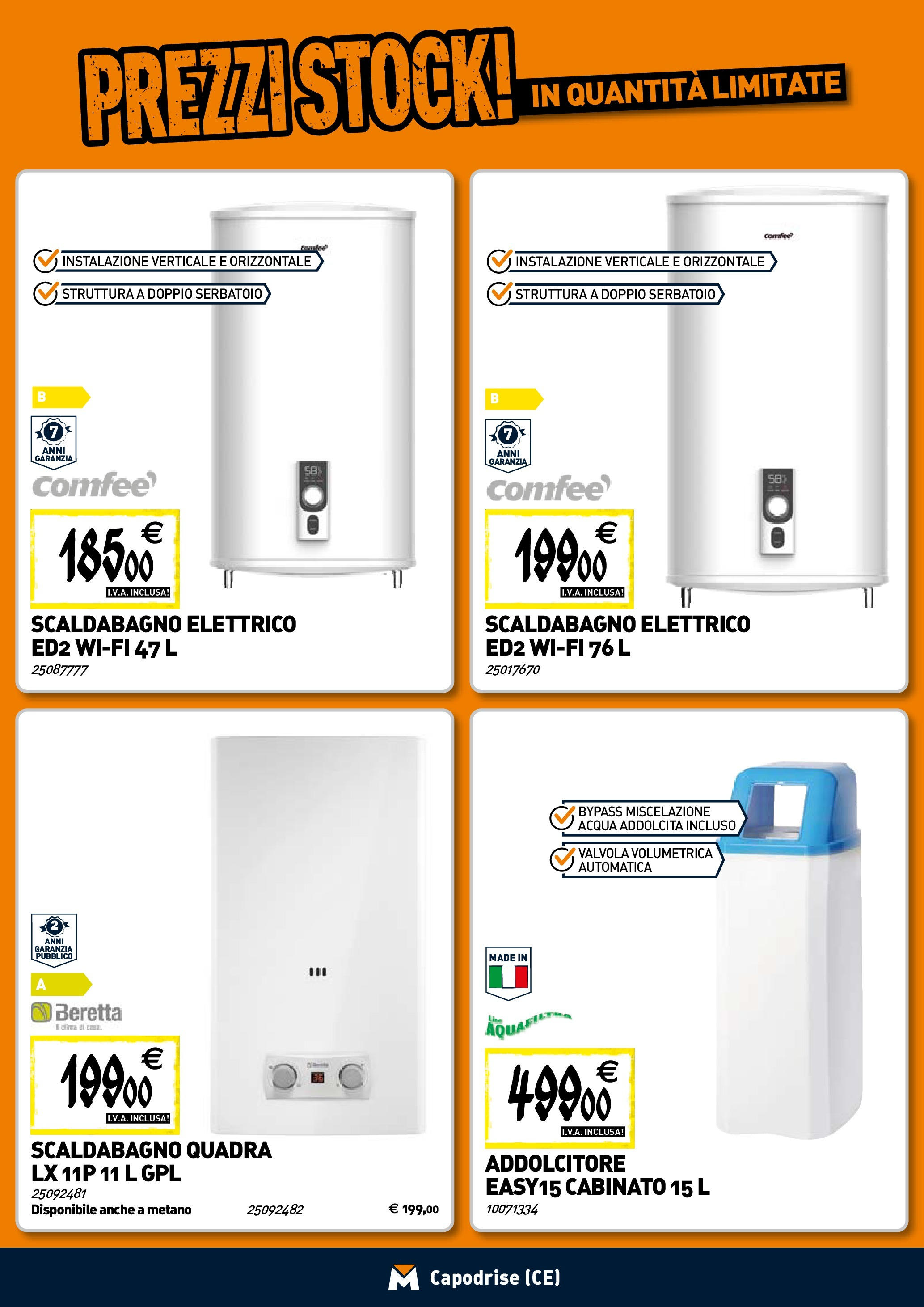 TECNOMAT - Straordinari prezzi stock! dal 23/04/2025 anteprima > nuovo offerte!⏳ | Pagina: 7 | Prodotti: Scaldabagno, Acqua Nuovo TECNOMAT - Straordinari prezzi stock! dal 23/04/2025 > offerte anteprima 🛍️ | Pagina: 7 | Prodotti: Scaldabagno, Acqua