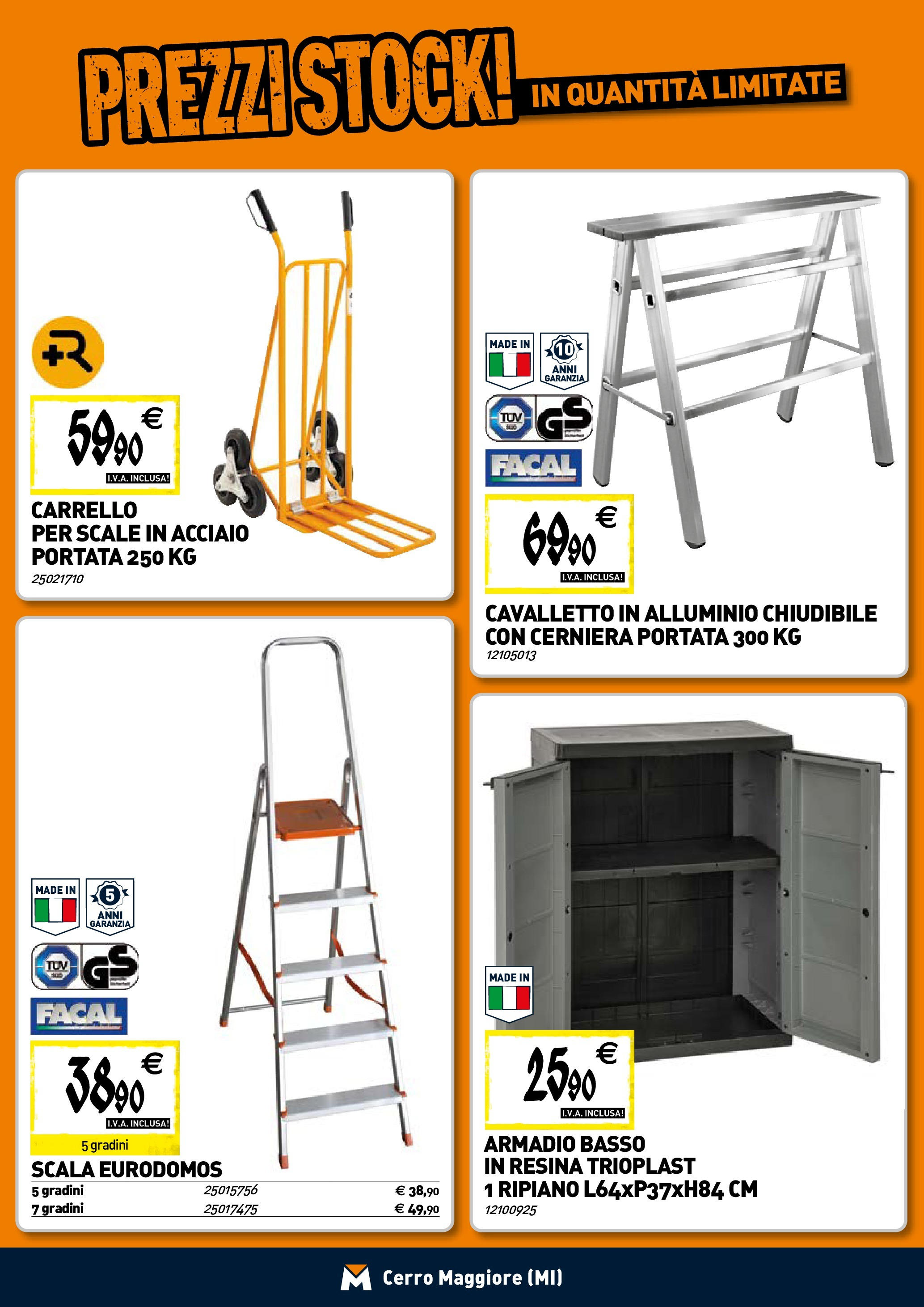 TECNOMAT - Straordinari prezzi stock! dal 23/04/2025 anteprima > nuovo offerte!⏳ | Pagina: 20 | Prodotti: Ripiano, Carrello, Scala, Alluminio Nuovo TECNOMAT - Straordinari prezzi stock! dal 23/04/2025 > offerte anteprima 🛍️ | Pagina: 20 | Prodotti: Ripiano, Carrello, Scala, Alluminio