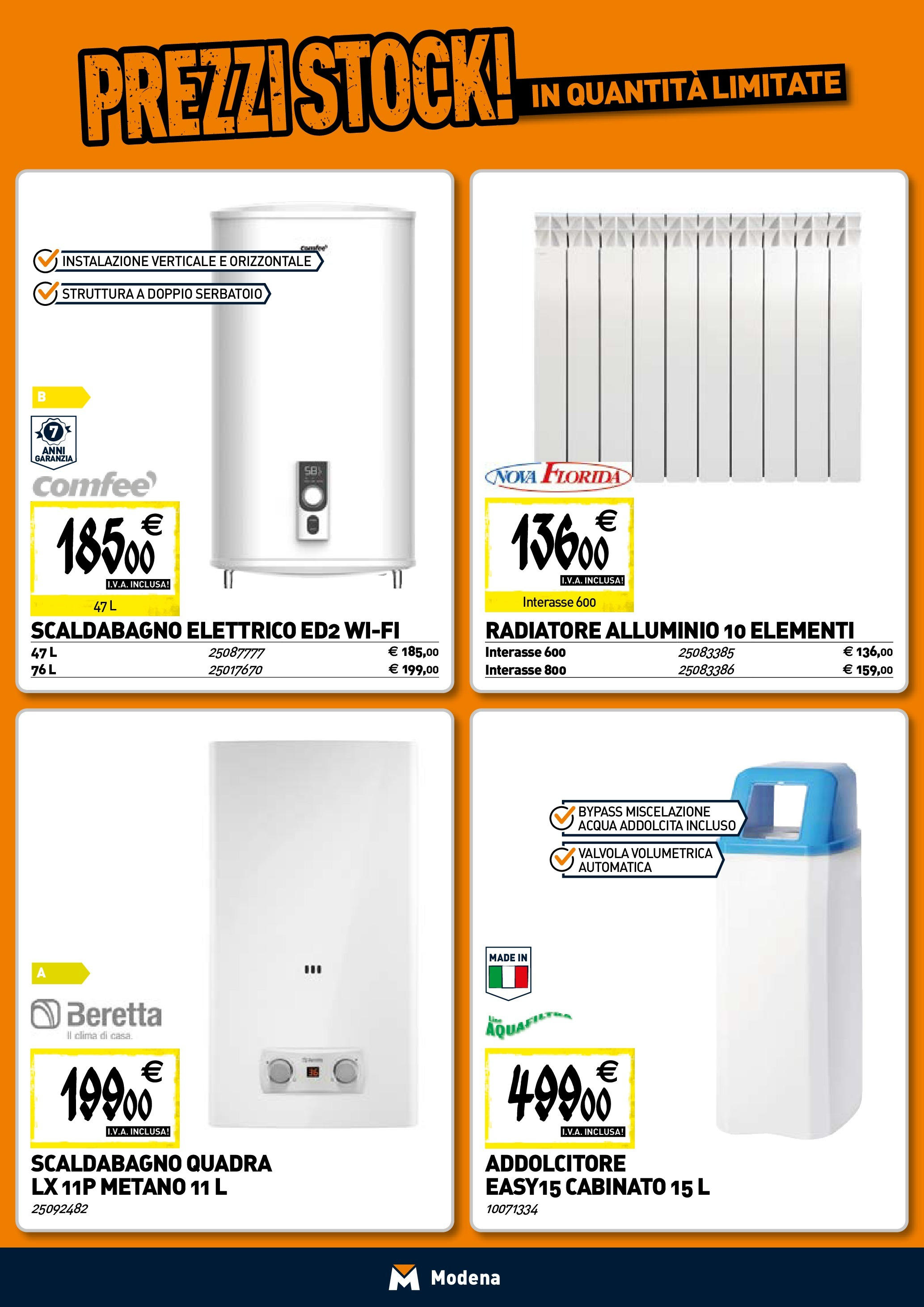 TECNOMAT - Straordinari prezzi stock! dal 23/04/2025 anteprima > nuovo offerte!⏳ | Pagina: 7 | Prodotti: Scaldabagno, Acqua, Alluminio Nuovo TECNOMAT - Straordinari prezzi stock! dal 23/04/2025 > offerte anteprima 🛍️ | Pagina: 7 | Prodotti: Scaldabagno, Acqua, Alluminio
