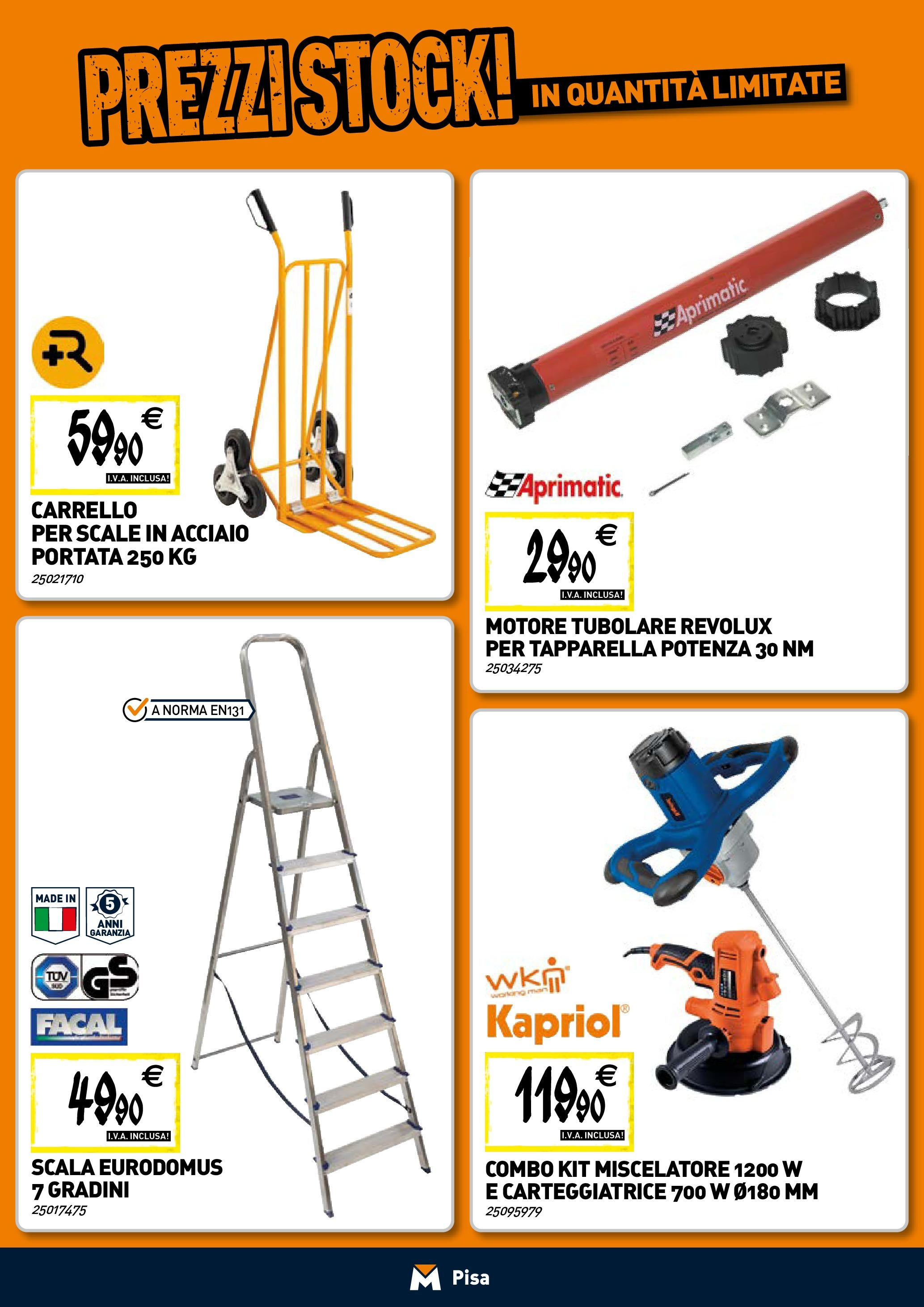 TECNOMAT - Straordinari prezzi stock! dal 23/04/2025 anteprima > nuovo offerte!⏳ | Pagina: 19 | Prodotti: Carrello, Scala, Miscelatore Nuovo TECNOMAT - Straordinari prezzi stock! dal 23/04/2025 > offerte anteprima 🛍️ | Pagina: 19 | Prodotti: Carrello, Scala, Miscelatore