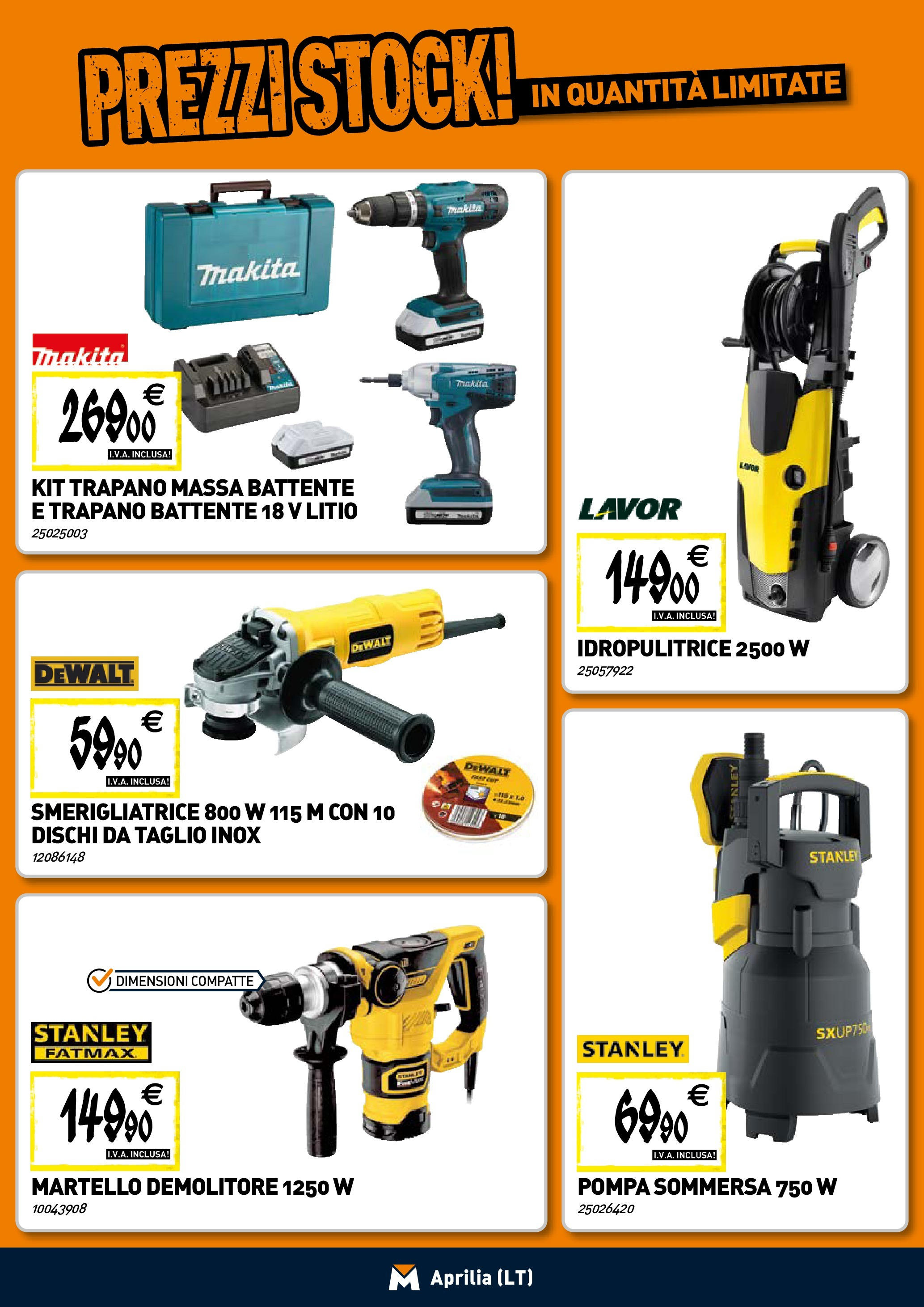 TECNOMAT - Straordinari prezzi stock! dal 23/04/2025 anteprima > nuovo offerte!⏳ | Pagina: 14 | Prodotti: Idropulitrice, Trapano, Martello, Smerigliatrice Nuovo TECNOMAT - Straordinari prezzi stock! dal 23/04/2025 > offerte anteprima 🛍️ | Pagina: 14 | Prodotti: Idropulitrice, Trapano, Martello, Smerigliatrice