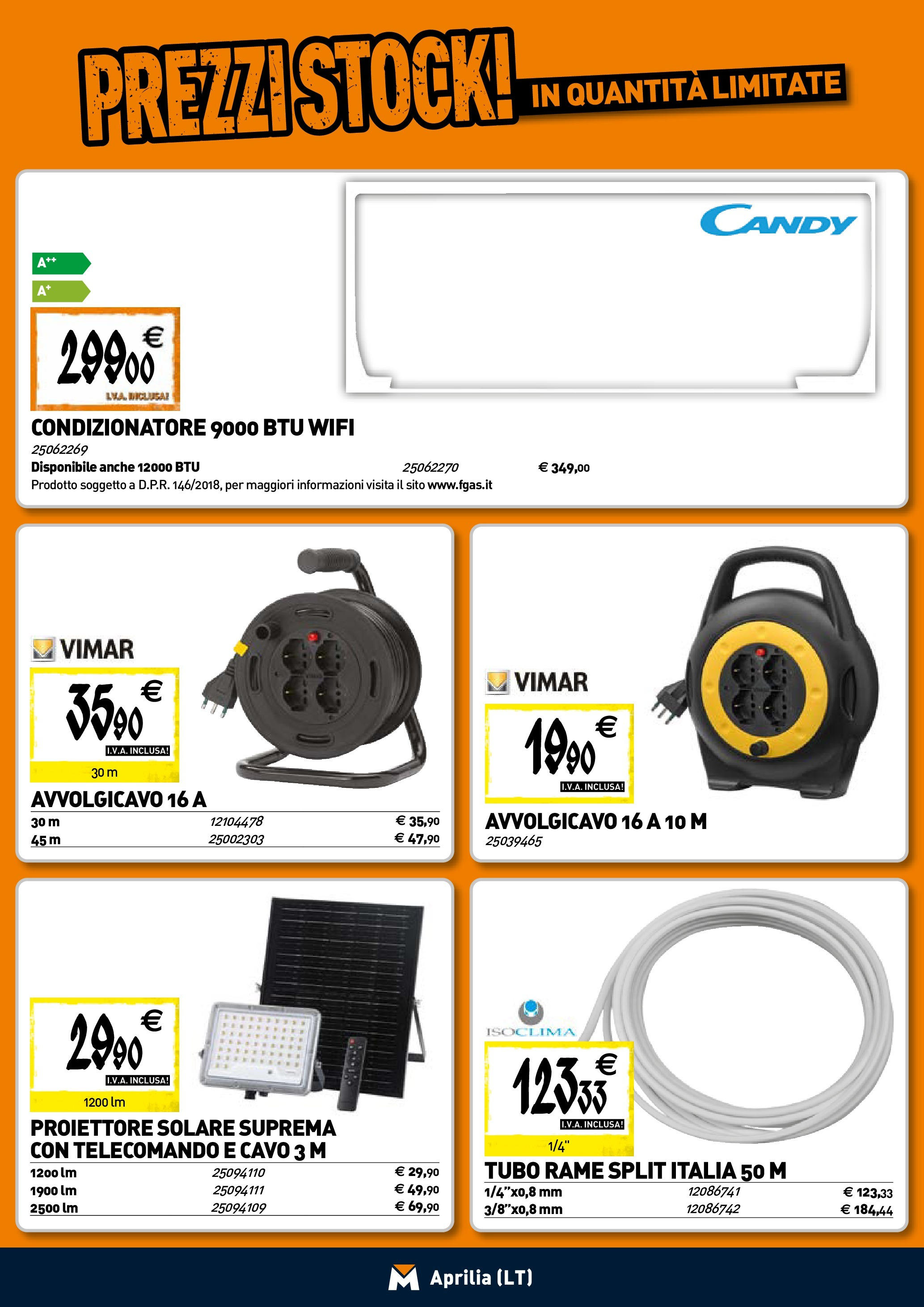TECNOMAT - Straordinari prezzi stock! dal 23/04/2025 anteprima > nuovo offerte!⏳ | Pagina: 17 | Prodotti: Telecomando, Tubo, Cavo, Condizionatore Nuovo TECNOMAT - Straordinari prezzi stock! dal 23/04/2025 > offerte anteprima 🛍️ | Pagina: 17 | Prodotti: Telecomando, Tubo, Cavo, Condizionatore