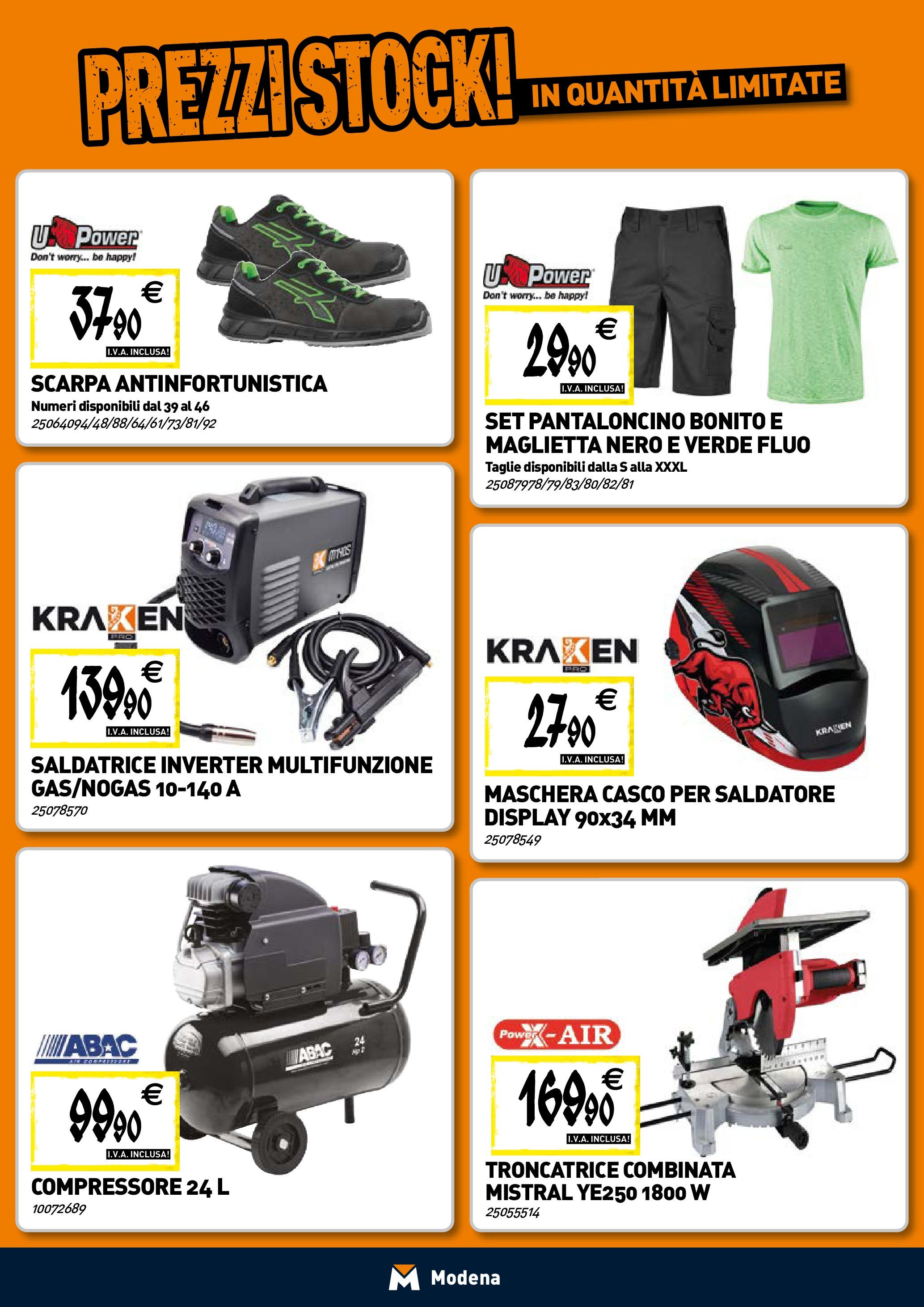 TECNOMAT - Straordinari prezzi stock! dal 23/04/2025 anteprima > nuovo offerte!⏳ | Pagina: 15 | Prodotti: Maschera, Compressore, Maglietta, Saldatrice Nuovo TECNOMAT - Straordinari prezzi stock! dal 23/04/2025 > offerte anteprima 🛍️ | Pagina: 15 | Prodotti: Maschera, Compressore, Maglietta, Saldatrice