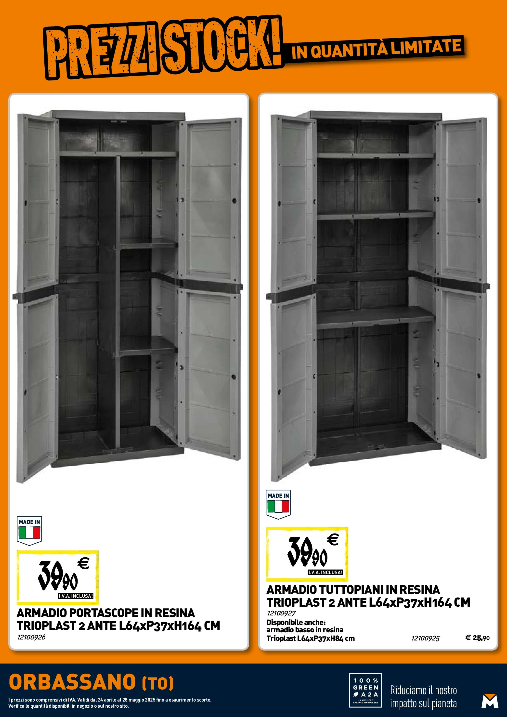 TECNOMAT - Straordinari prezzi stock! dal 23/04/2025 anteprima > nuovo offerte!⏳ | Pagina: 22 | Prodotti: Armadio Nuovo TECNOMAT - Straordinari prezzi stock! dal 23/04/2025 > offerte anteprima 🛍️ | Pagina: 22 | Prodotti: Armadio