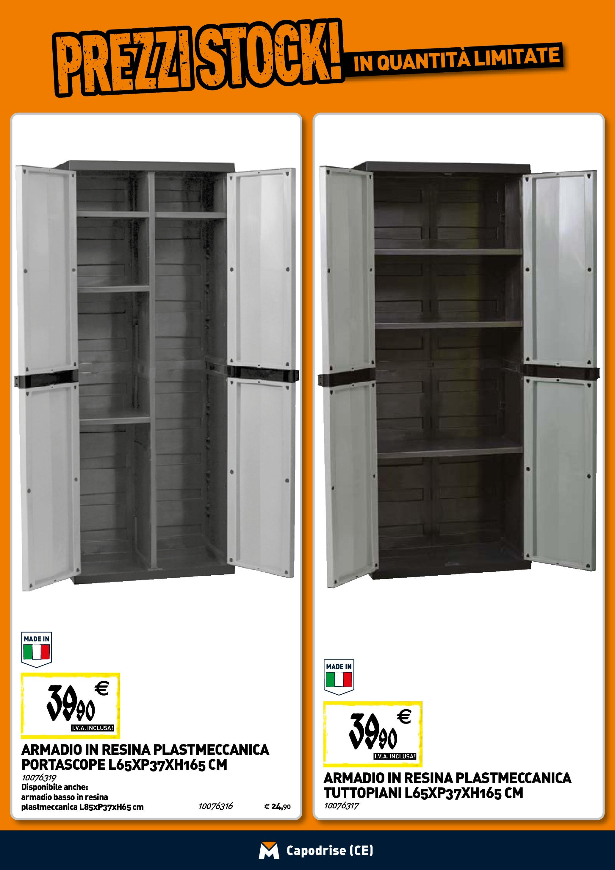 TECNOMAT - Straordinari prezzi stock! dal 23/04/2025 anteprima > nuovo offerte!⏳ | Pagina: 20 | Prodotti: Armadio Nuovo TECNOMAT - Straordinari prezzi stock! dal 23/04/2025 > offerte anteprima 🛍️ | Pagina: 20 | Prodotti: Armadio